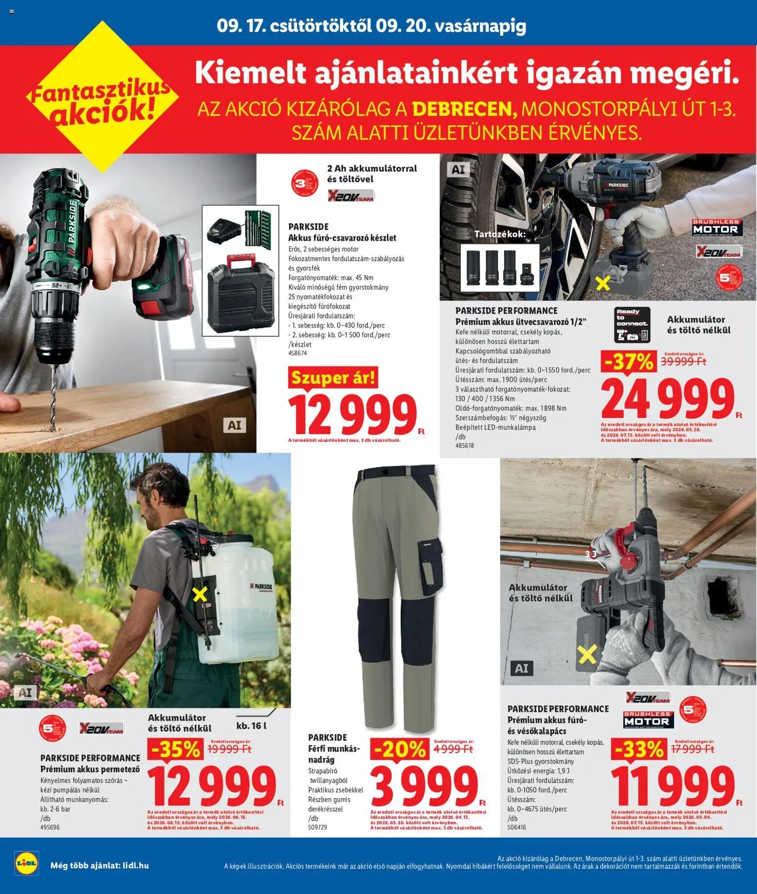 Lidl újság 2026.09.17. Lidl akciós újság Debrecen