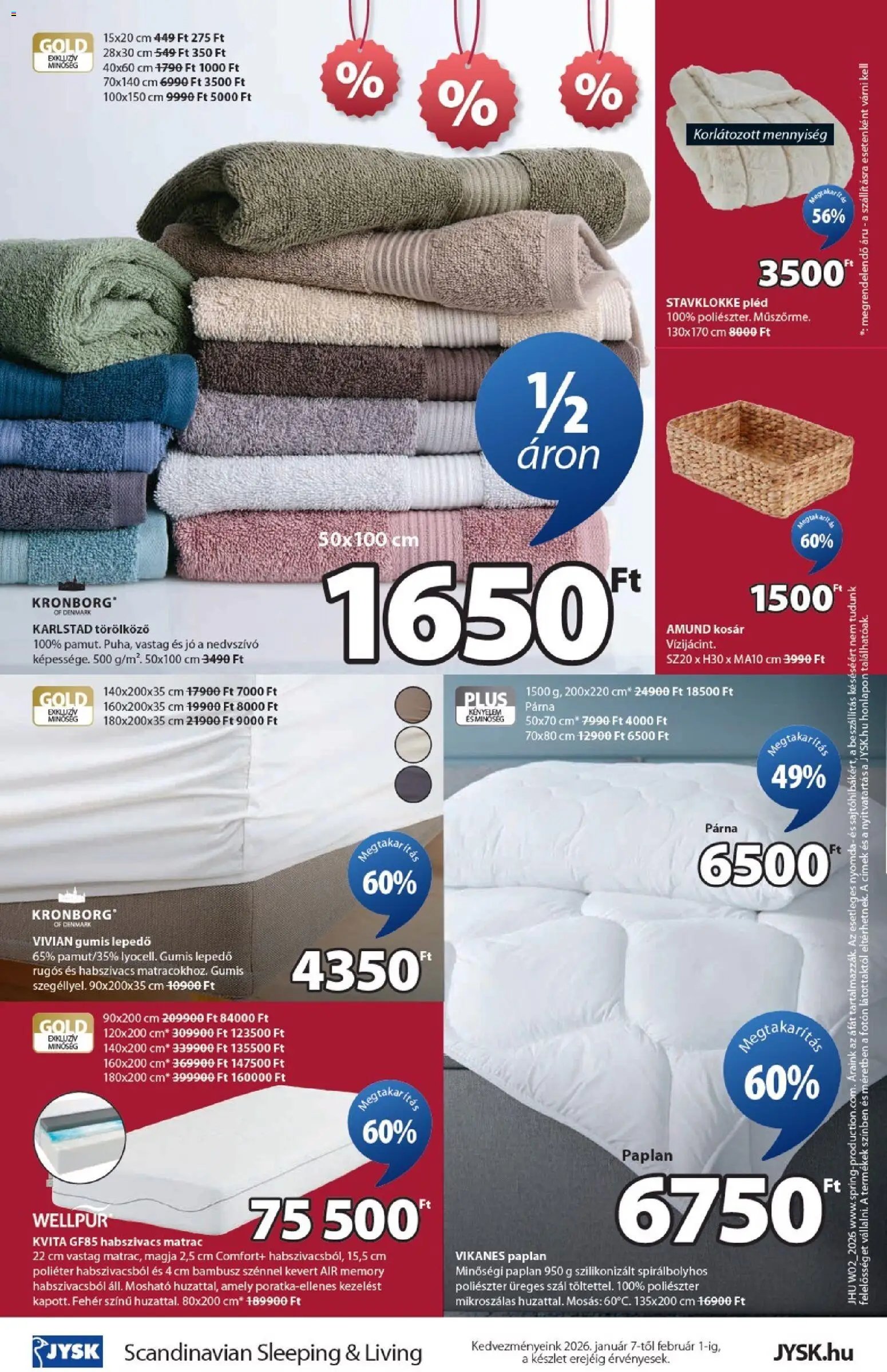 JYSK újság 2026.01.07. Akciós újság JYSK (2026-01-07 - 2026-01-11)