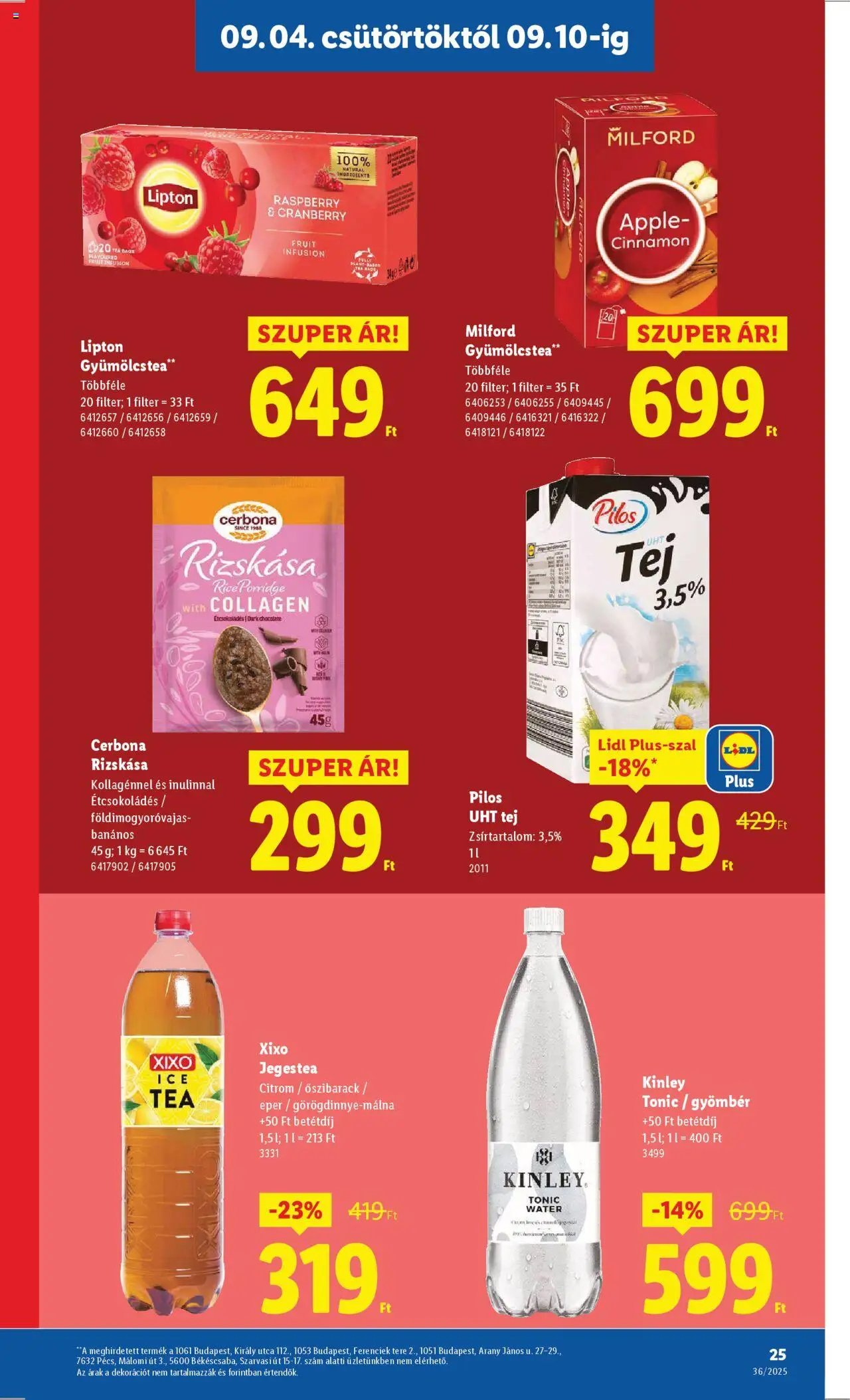 Lidl újság 2025.09.04. Akciós újság Lidl (2025-09-04 - 2025-09-10)