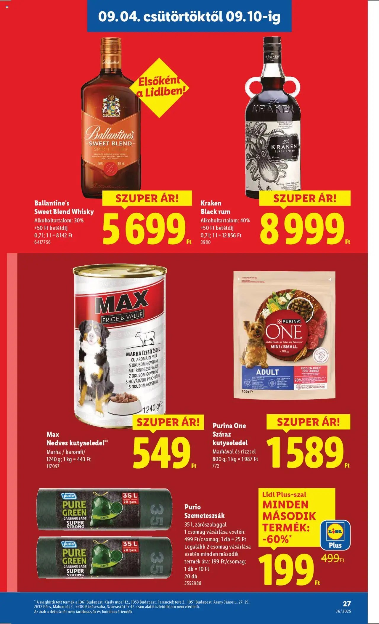 Lidl újság 2025.09.04. Akciós újság Lidl (2025-09-04 - 2025-09-10)