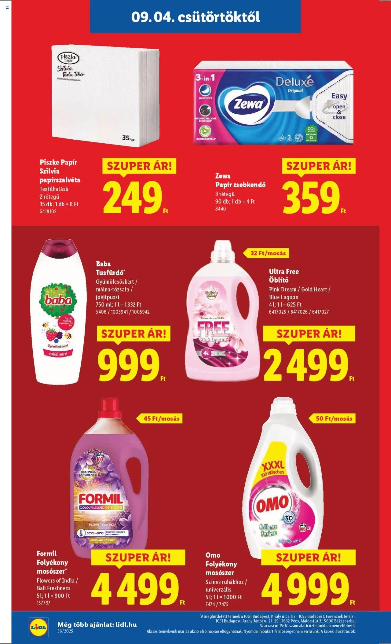 Lidl újság 2025.09.04. Akciós újság Lidl (2025-09-04 - 2025-09-10)