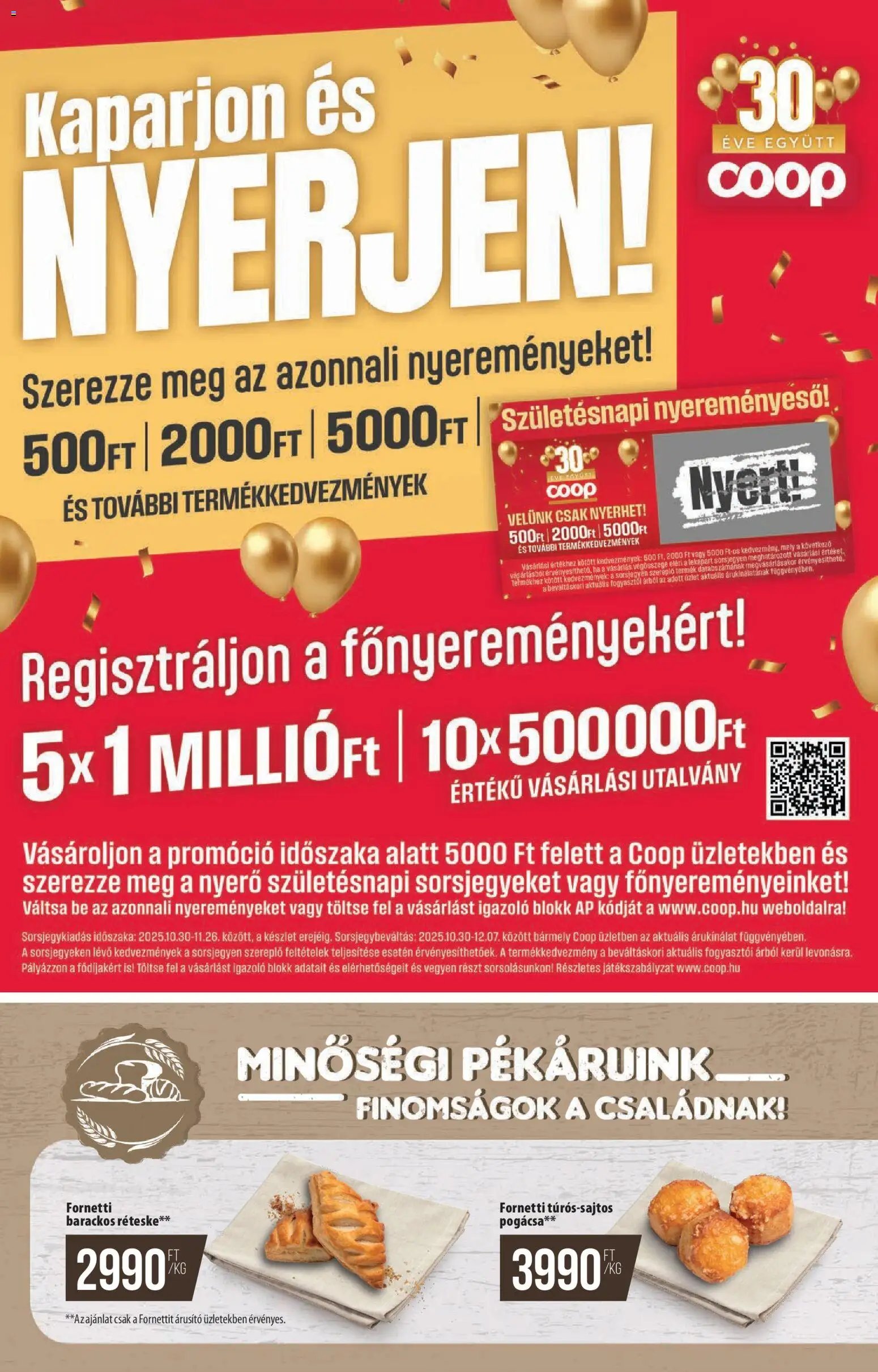 COOP újság 2025.11.06. Észak Kelet Pro-Coop Zrt - Szuper Plusz (2025-11-06 - 2025-11-12)