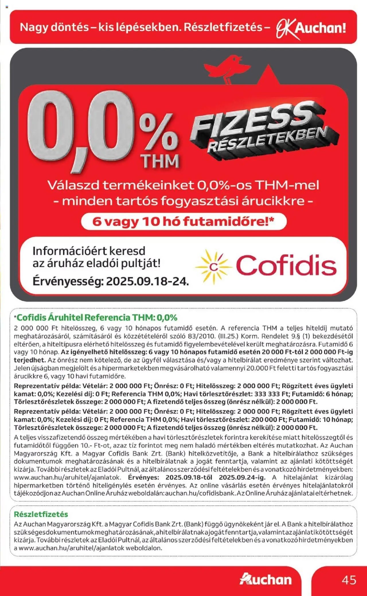 Auchan újság 2025.09.18. Hipermarket márkás akciók (2025-09-18 - 2025-10-01)