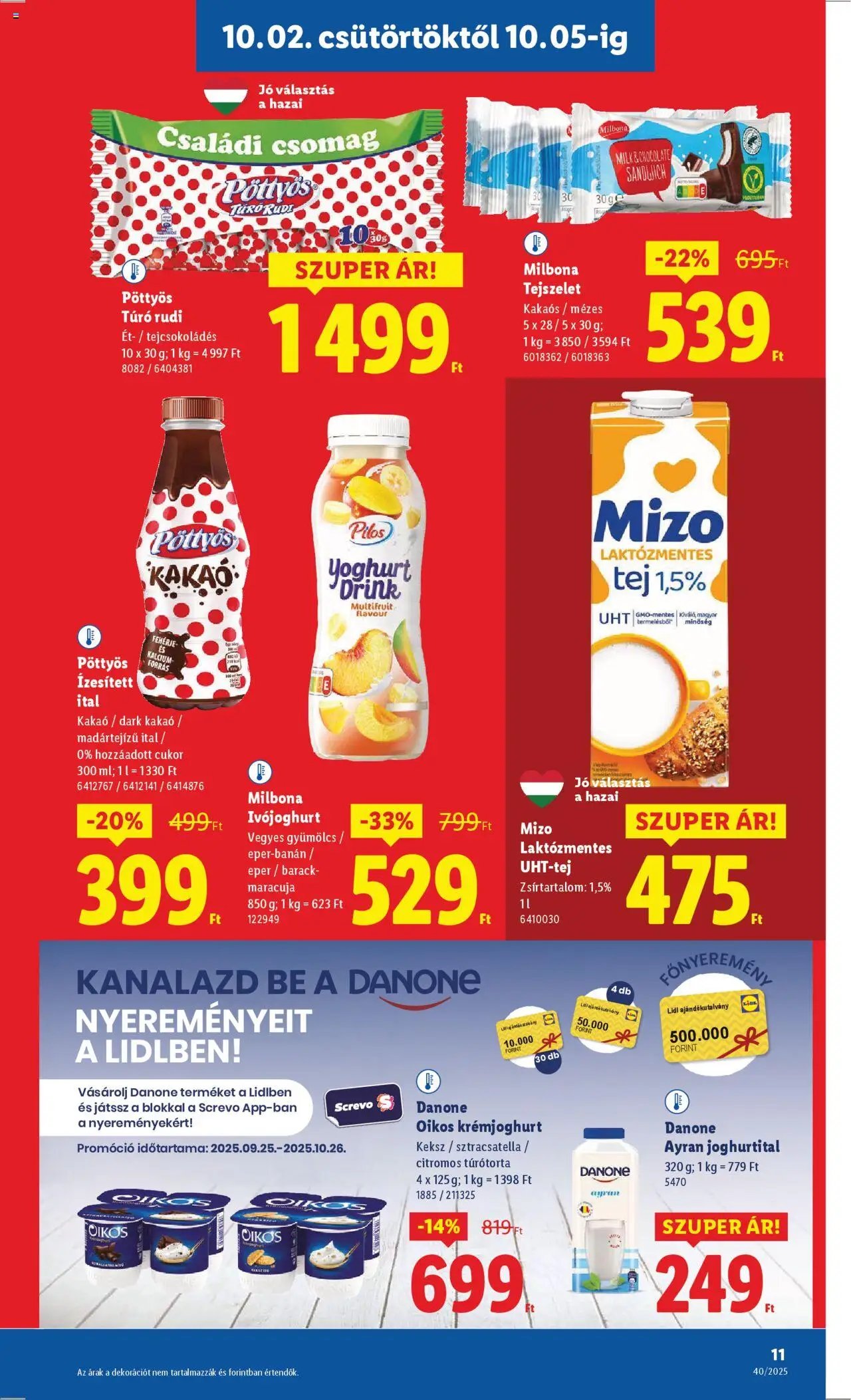 Lidl újság 2025.10.02. Akciós újság Lidl (2025-10-02 - 2025-10-08)