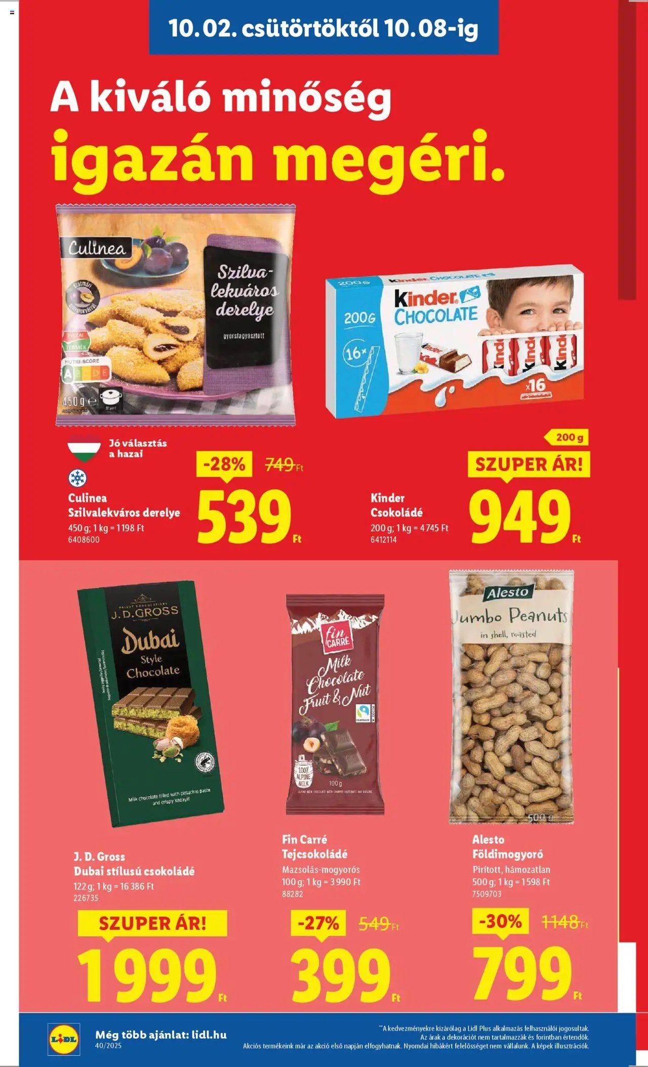 Lidl újság 2025.10.02. Akciós újság Lidl (2025-10-02 - 2025-10-08)
