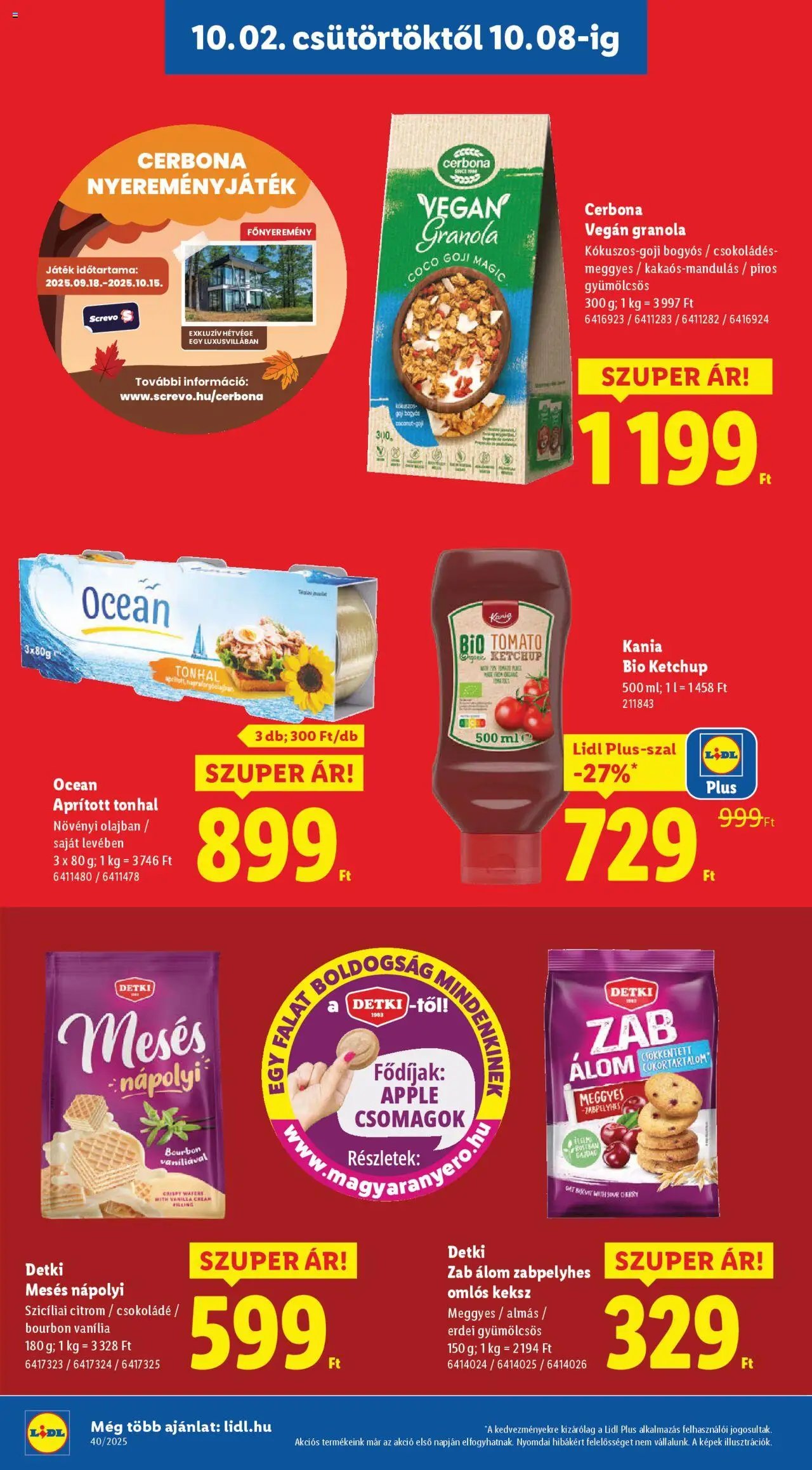 Lidl újság 2025.10.02. Akciós újság Lidl (2025-10-02 - 2025-10-08)