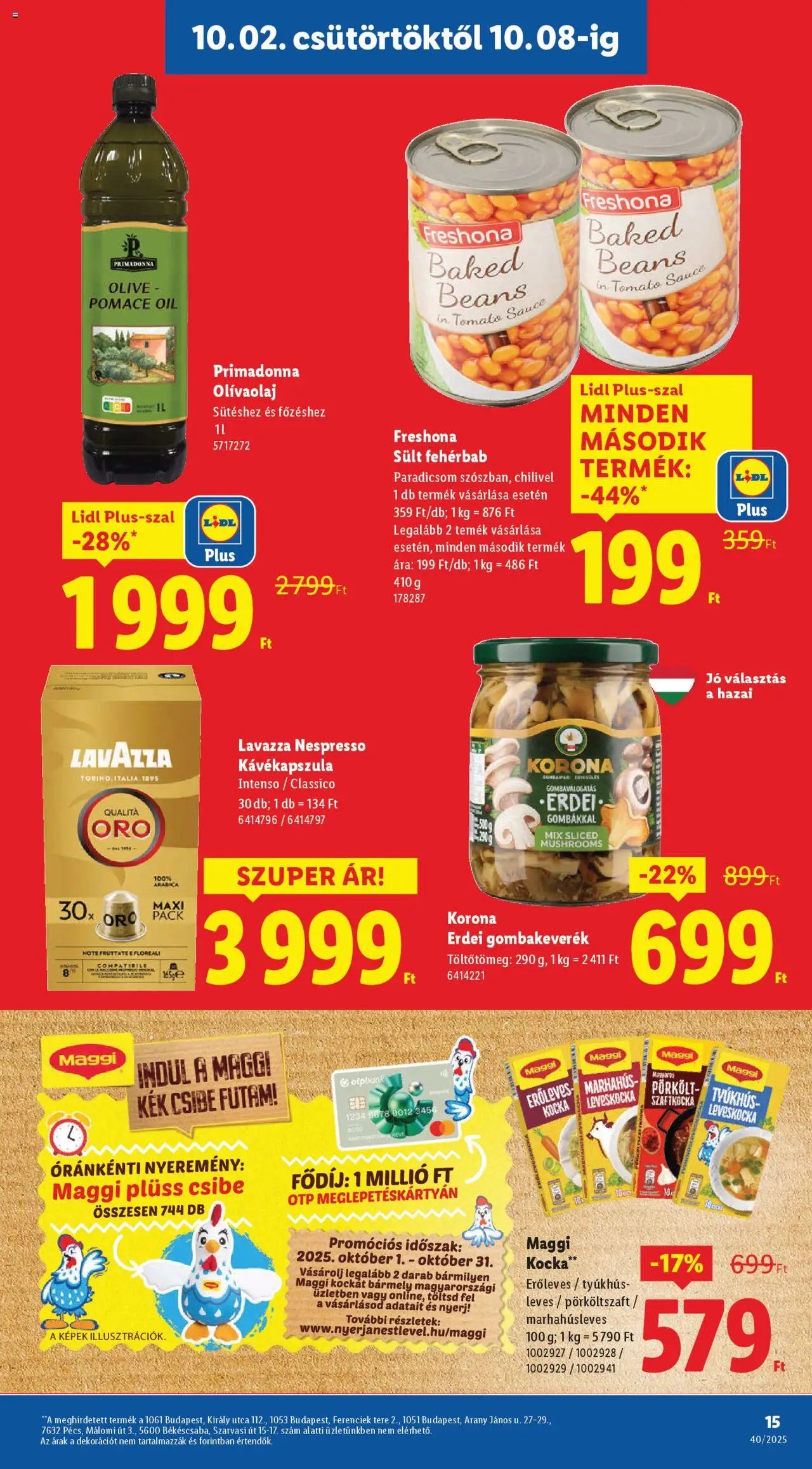 Lidl újság 2025.10.02. Akciós újság Lidl (2025-10-02 - 2025-10-08)