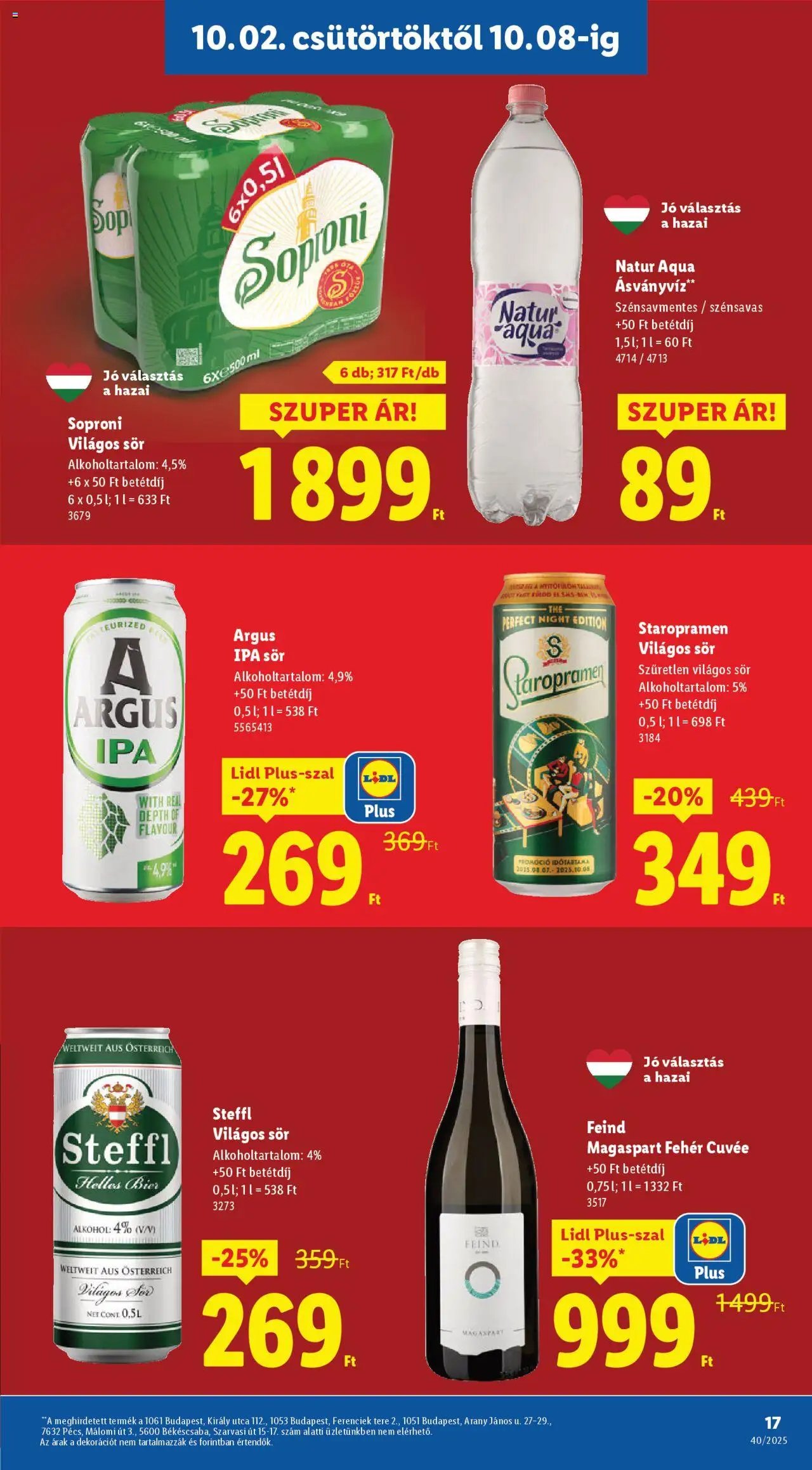 Lidl újság 2025.10.02. Akciós újság Lidl (2025-10-02 - 2025-10-08)
