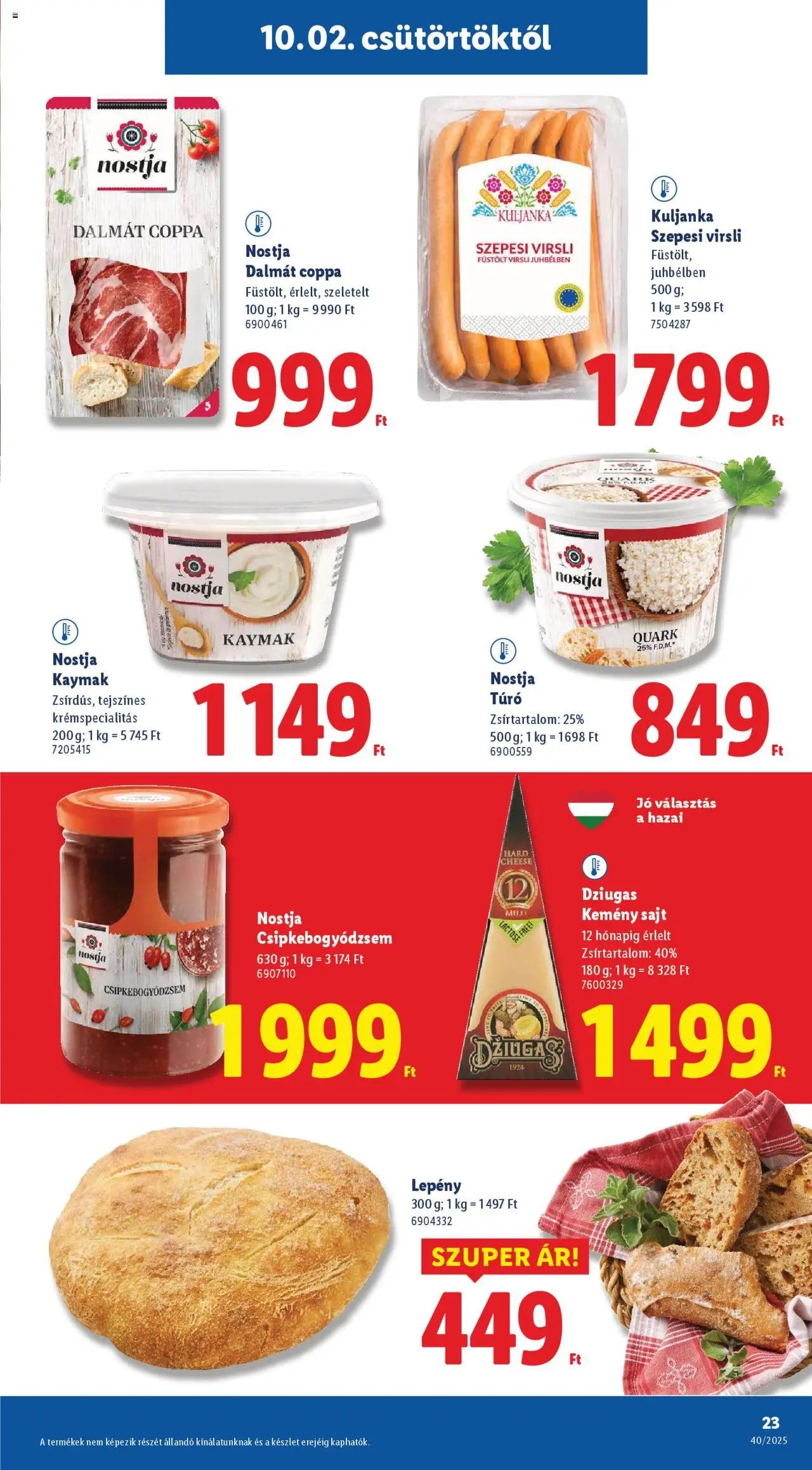 Lidl újság 2025.10.02. Akciós újság Lidl (2025-10-02 - 2025-10-08)