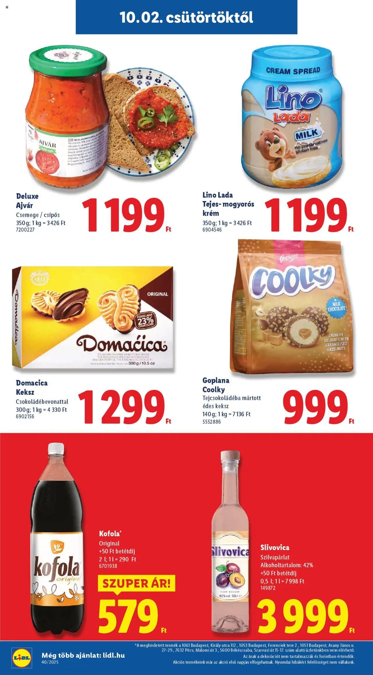 Lidl újság 2025.10.02. Akciós újság Lidl (2025-10-02 - 2025-10-08)