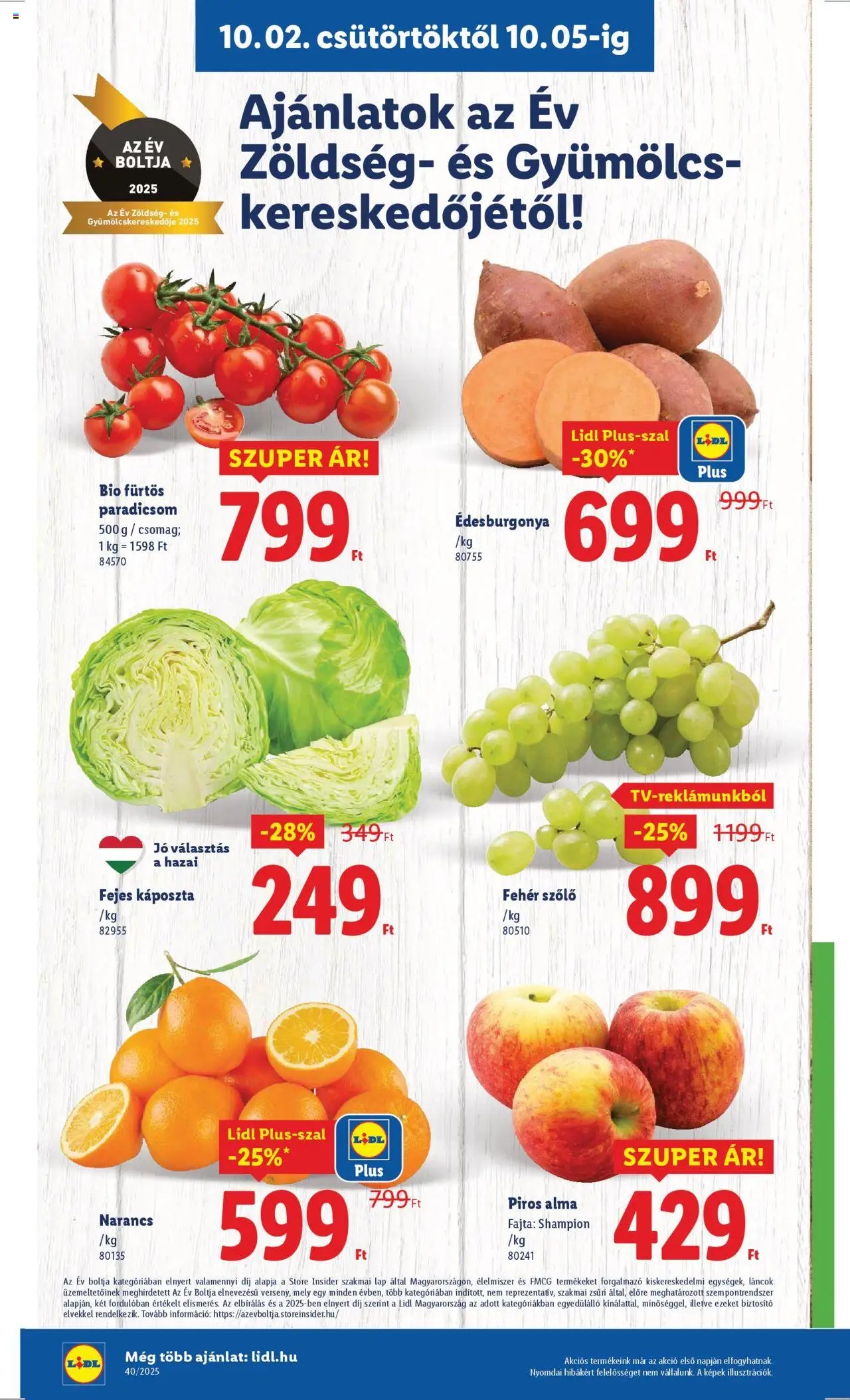 Lidl újság 2025.10.02. Akciós újság Lidl (2025-10-02 - 2025-10-08)