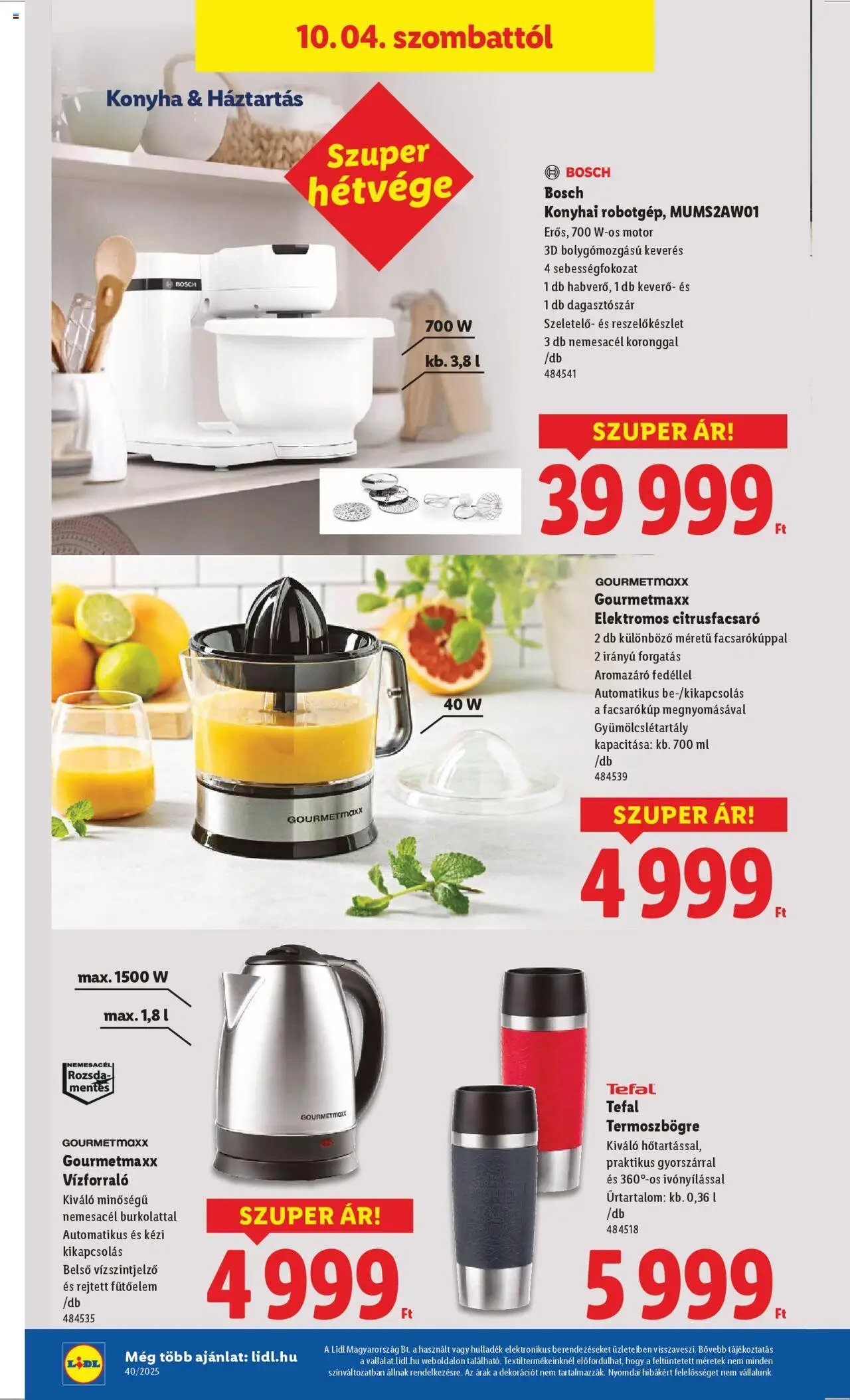 Lidl újság 2025.10.02. Akciós újság Lidl (2025-10-02 - 2025-10-08)