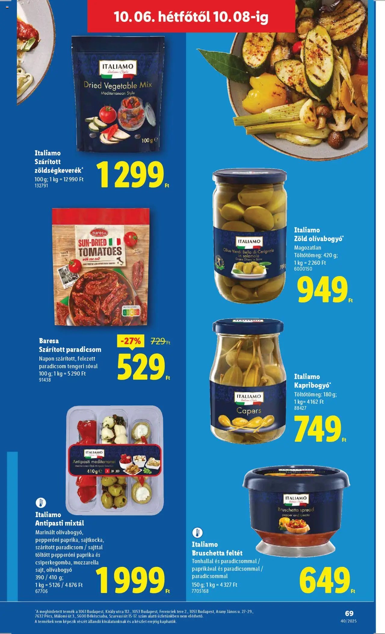 Lidl újság 2025.10.02. Akciós újság Lidl (2025-10-02 - 2025-10-08)