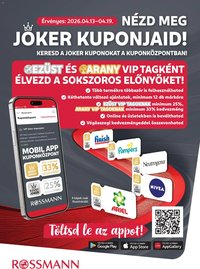 Rossmann újság 2026.04.13. Rossmann Szórólap (2026-04-13 - 2026-04-19)