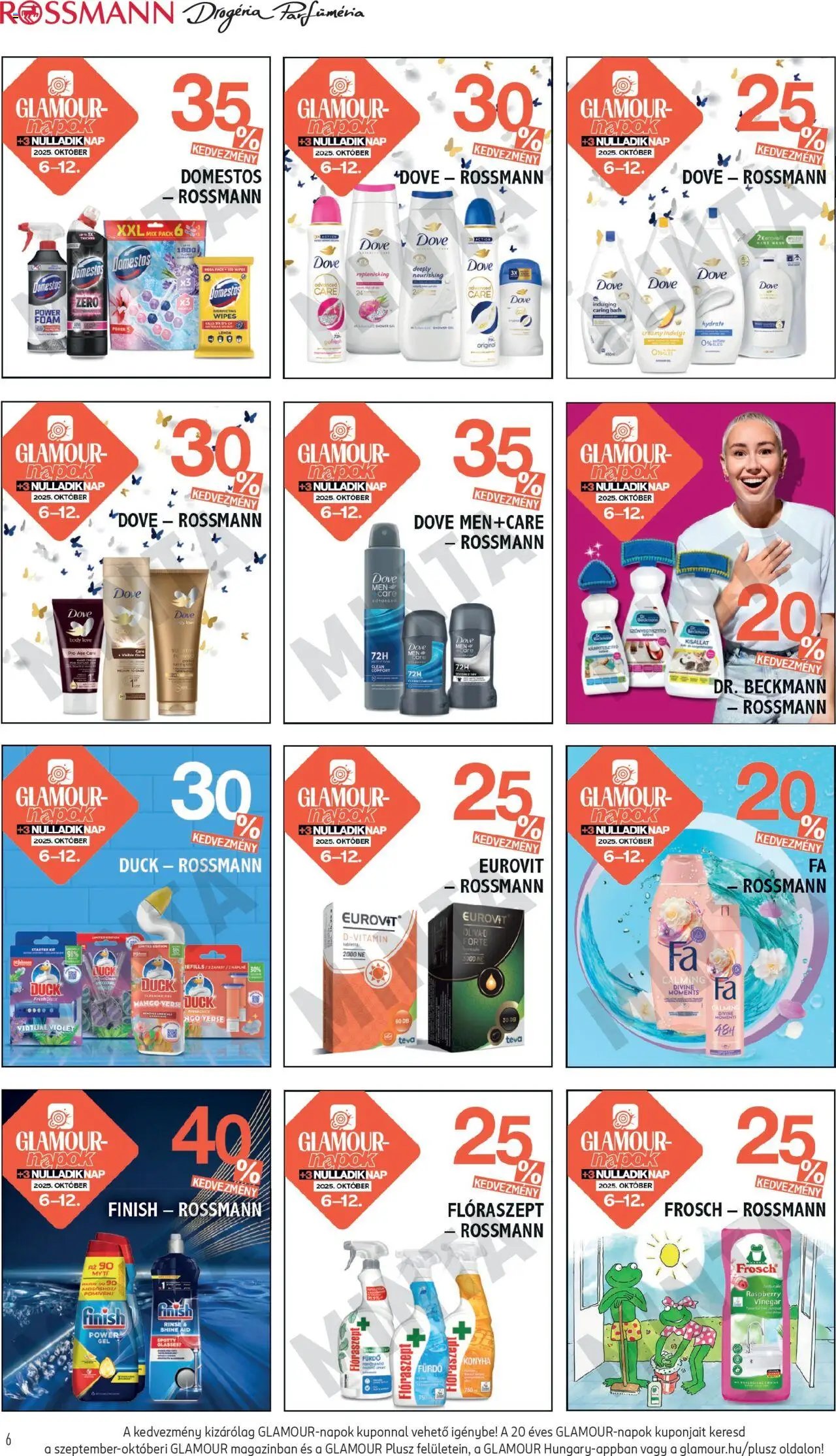Rossmann újság 2025.10.06. Akciós újság Rossmann (2025-10-06 - 2025-10-12)