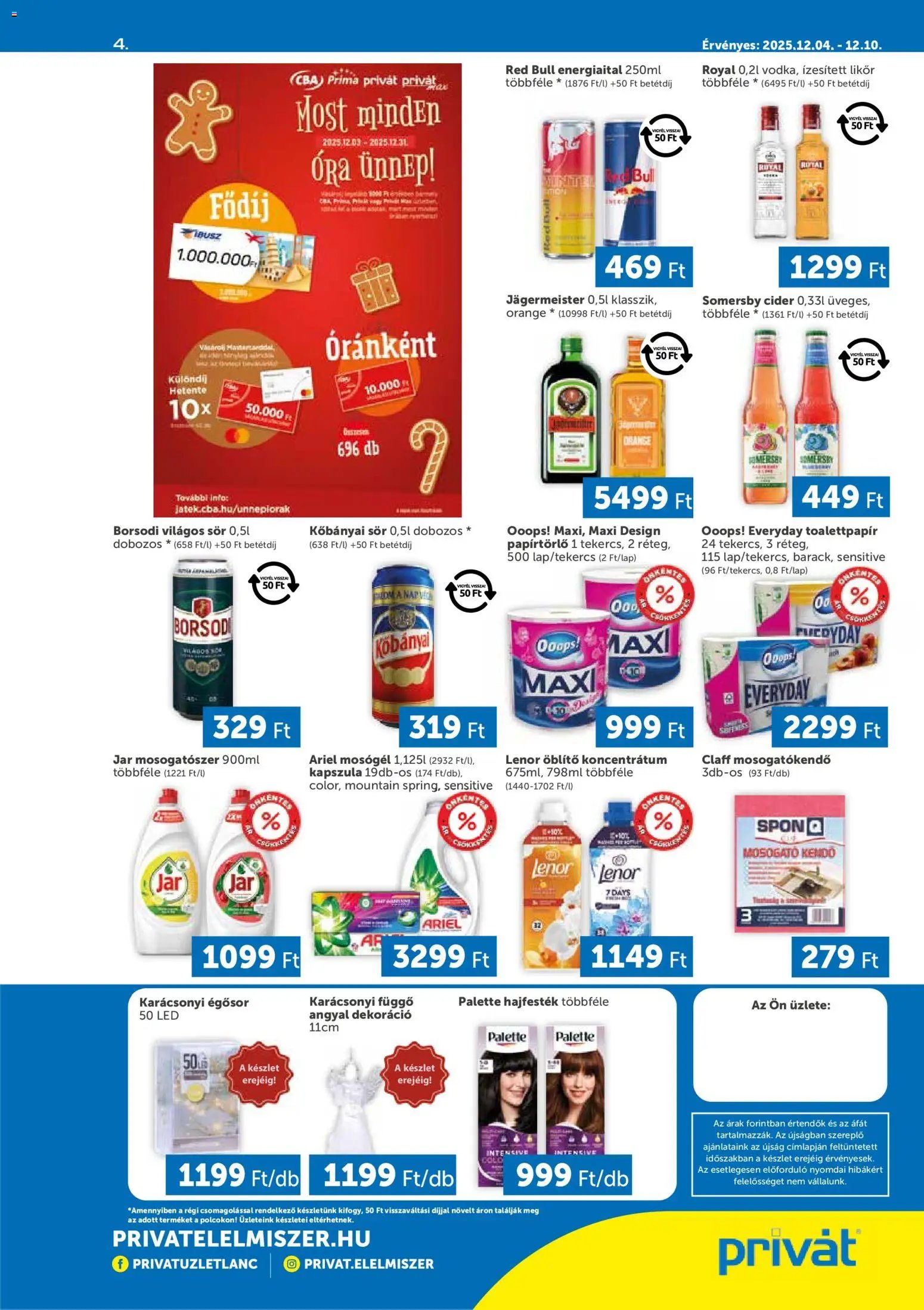 PRIVÁT újság 2025.12.04. Déli vármegyék (2025-12-04 - 2025-12-10)