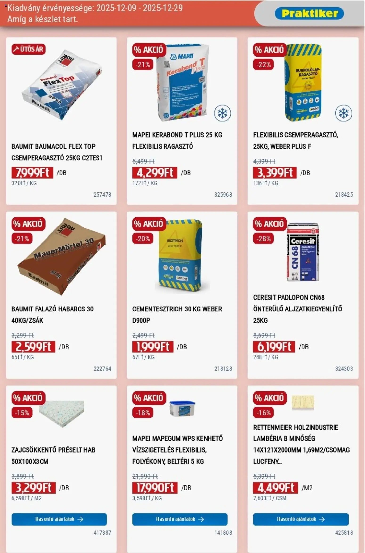 Praktiker újság 2025.12.09. Akciós újság Praktiker (2025-12-09 - 2025-12-29)