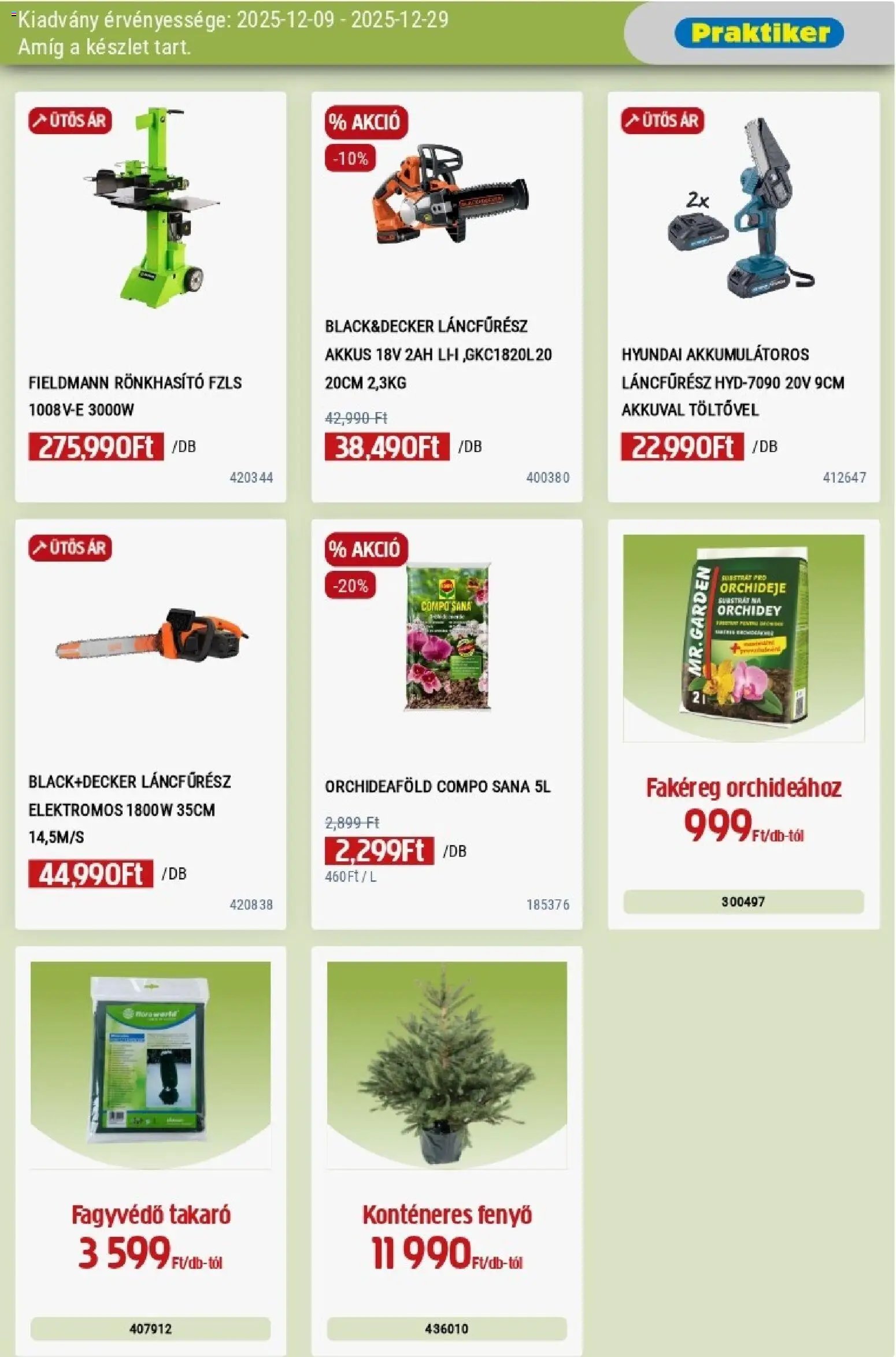 Praktiker újság 2025.12.09. Akciós újság Praktiker (2025-12-09 - 2025-12-29)