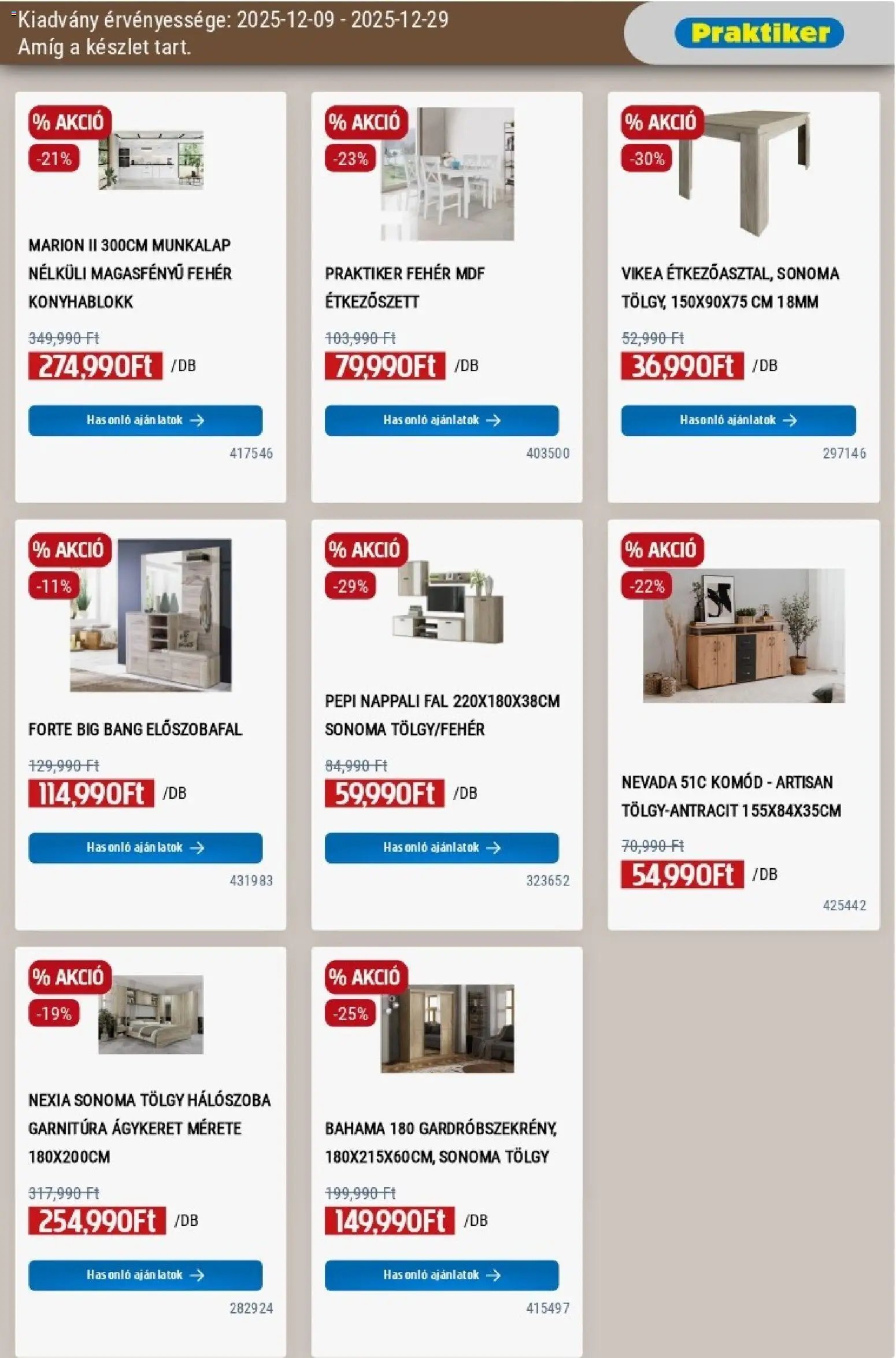 Praktiker újság 2025.12.09. Akciós újság Praktiker (2025-12-09 - 2025-12-29)
