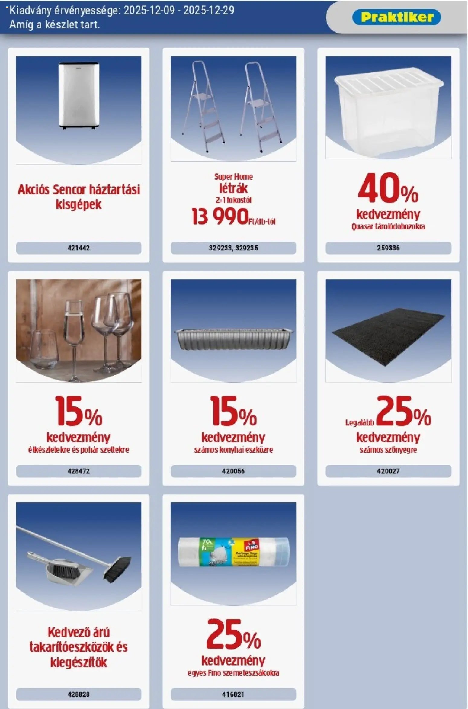 Praktiker újság 2025.12.09. Akciós újság Praktiker (2025-12-09 - 2025-12-29)