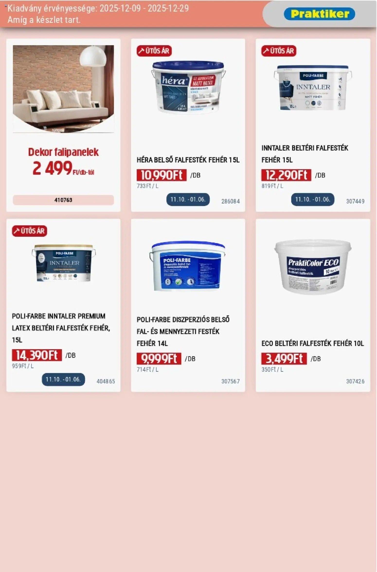 Praktiker újság 2025.12.09. Akciós újság Praktiker (2025-12-09 - 2025-12-29)