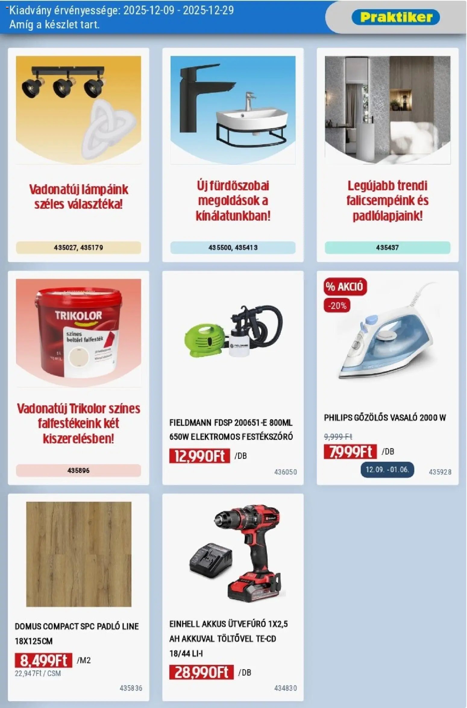 Praktiker újság 2025.12.09. Akciós újság Praktiker (2025-12-09 - 2025-12-29)