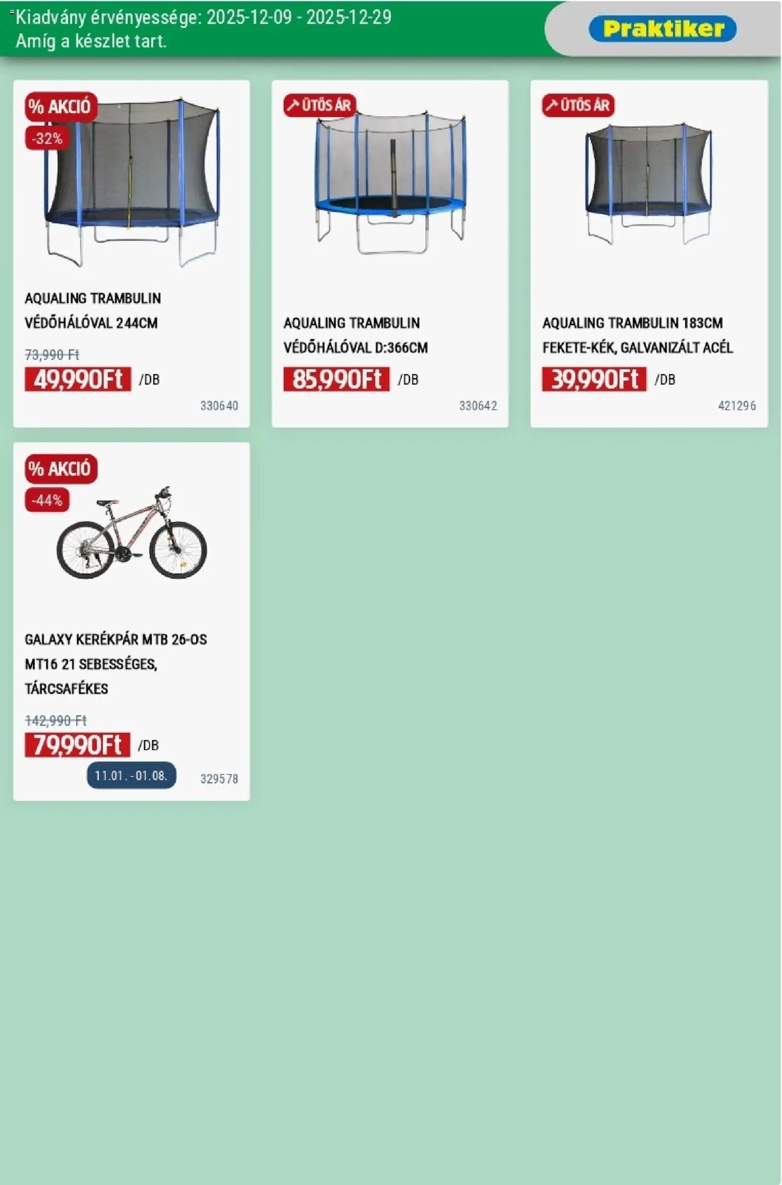 Praktiker újság 2025.12.09. Akciós újság Praktiker (2025-12-09 - 2025-12-29)
