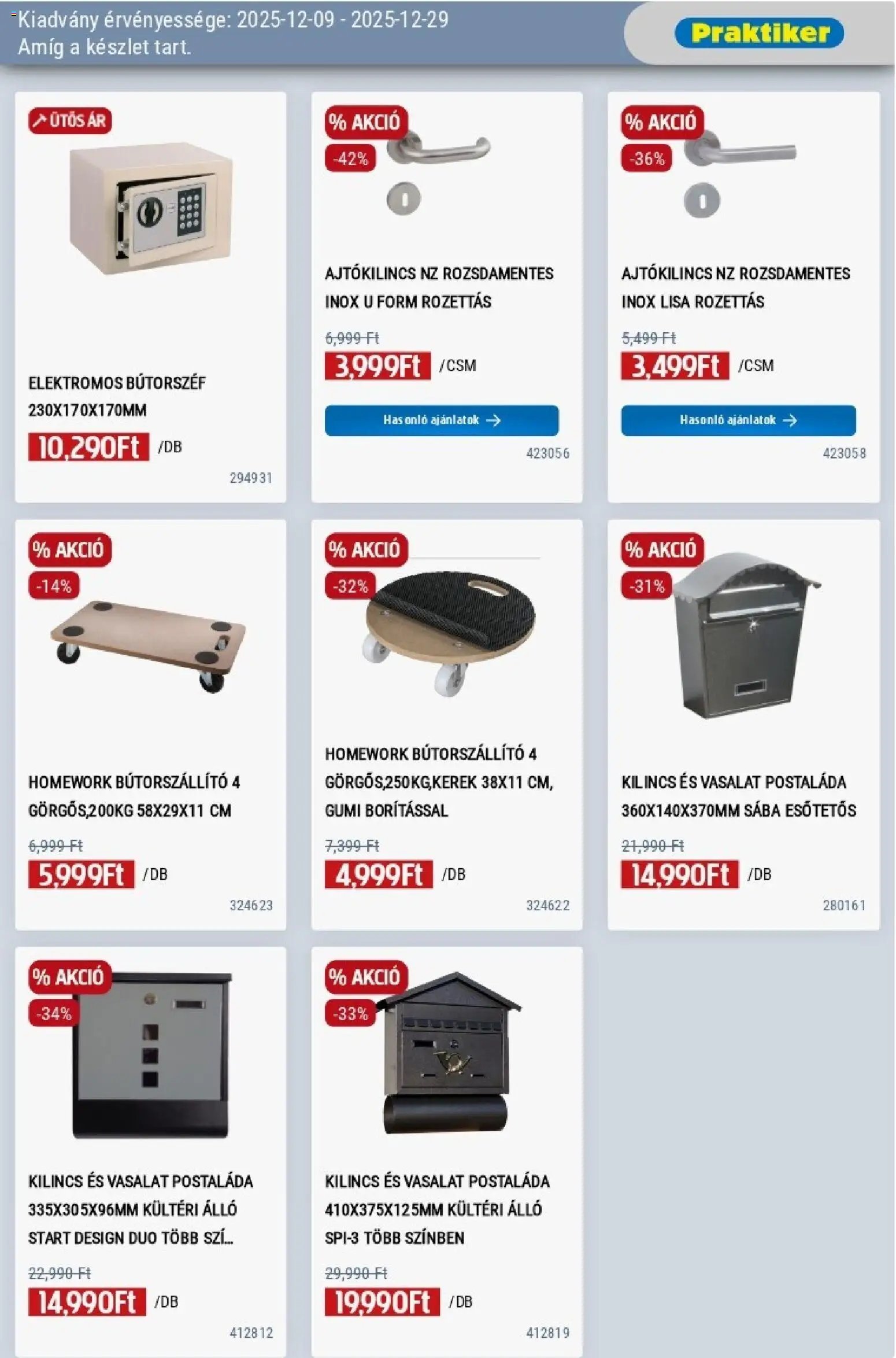 Praktiker újság 2025.12.09. Akciós újság Praktiker (2025-12-09 - 2025-12-29)
