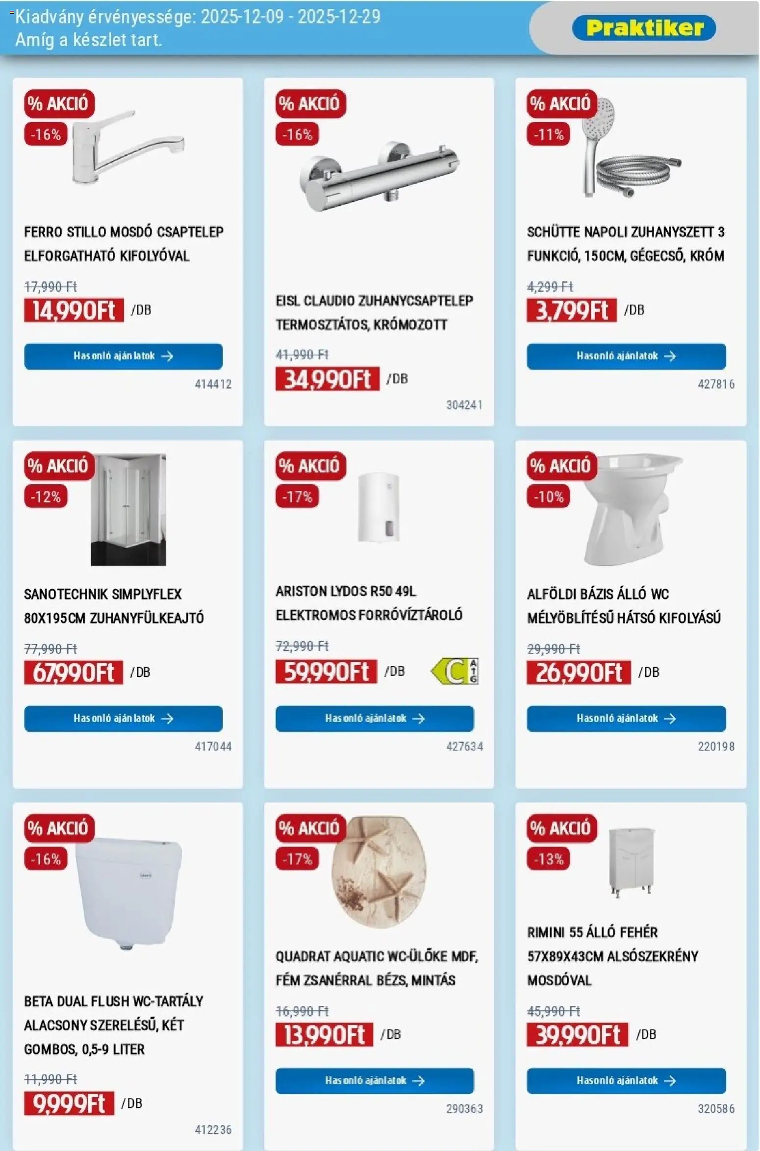 Praktiker újság 2025.12.09. Akciós újság Praktiker (2025-12-09 - 2025-12-29)