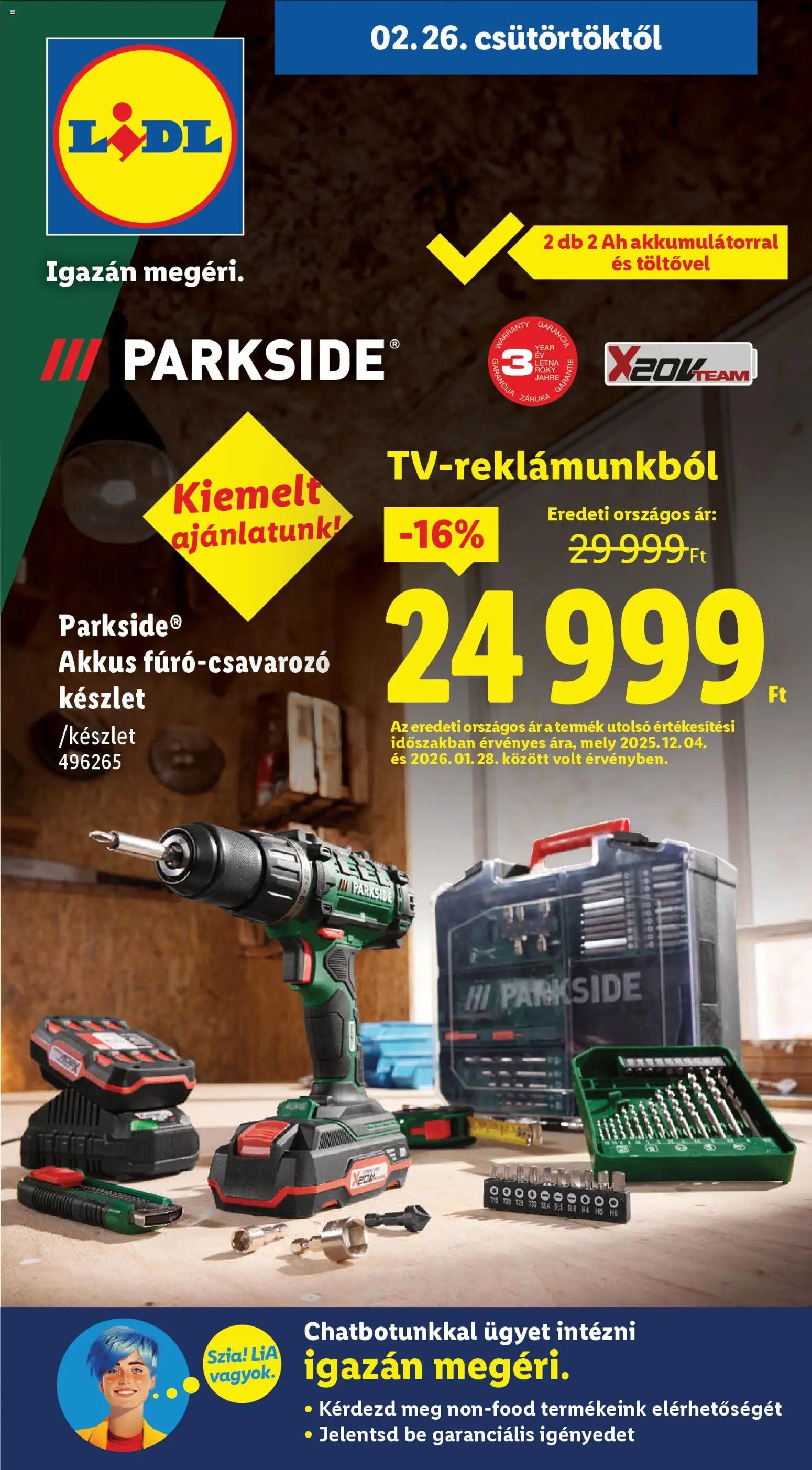 Lidl újság 2026.02.26. Nonfood kínálatunk (2026-02-26 - 2026-03-04)