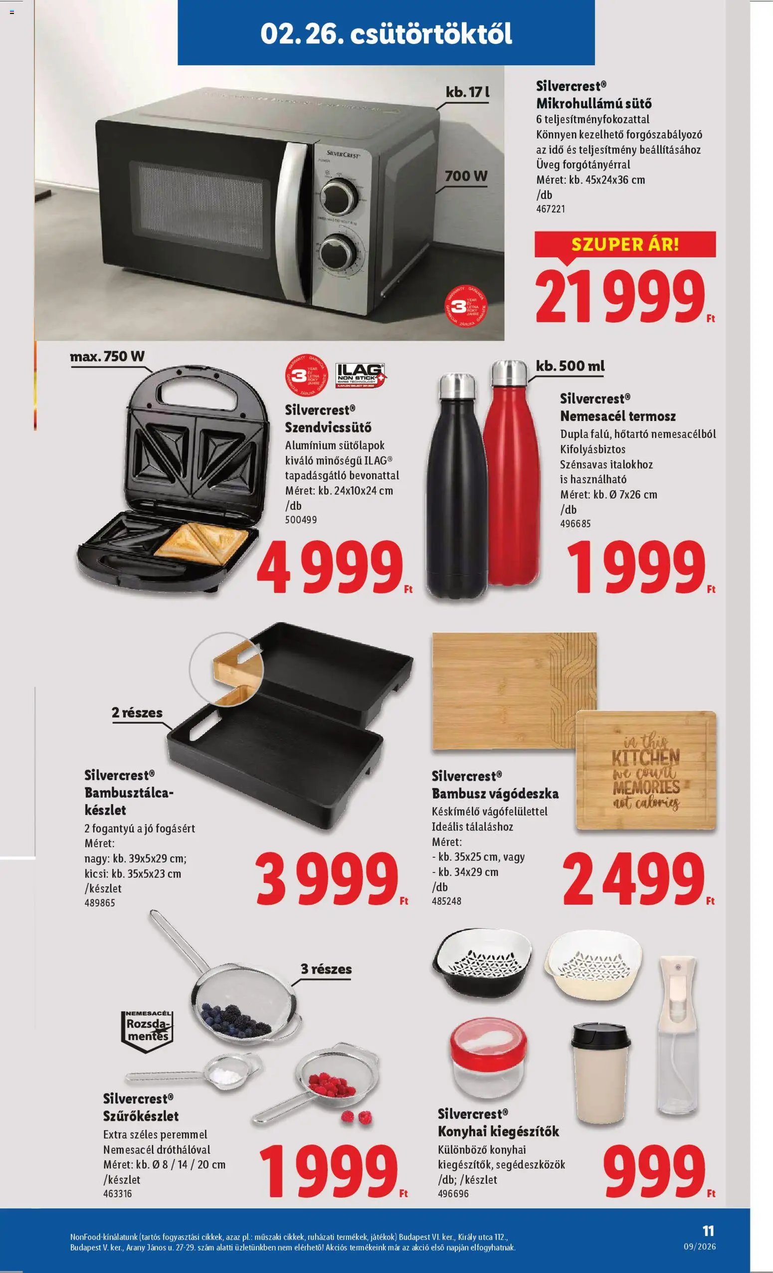 Lidl újság 2026.02.26. Nonfood kínálatunk (2026-02-26 - 2026-03-04)