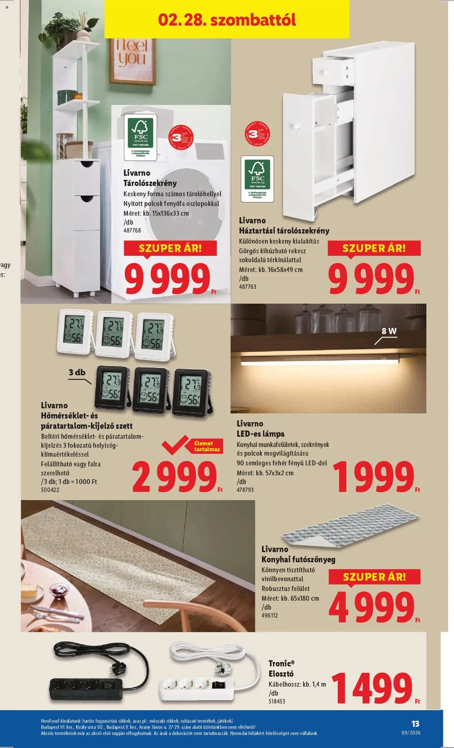 Lidl újság 2026.02.26. Nonfood kínálatunk (2026-02-26 - 2026-03-04)