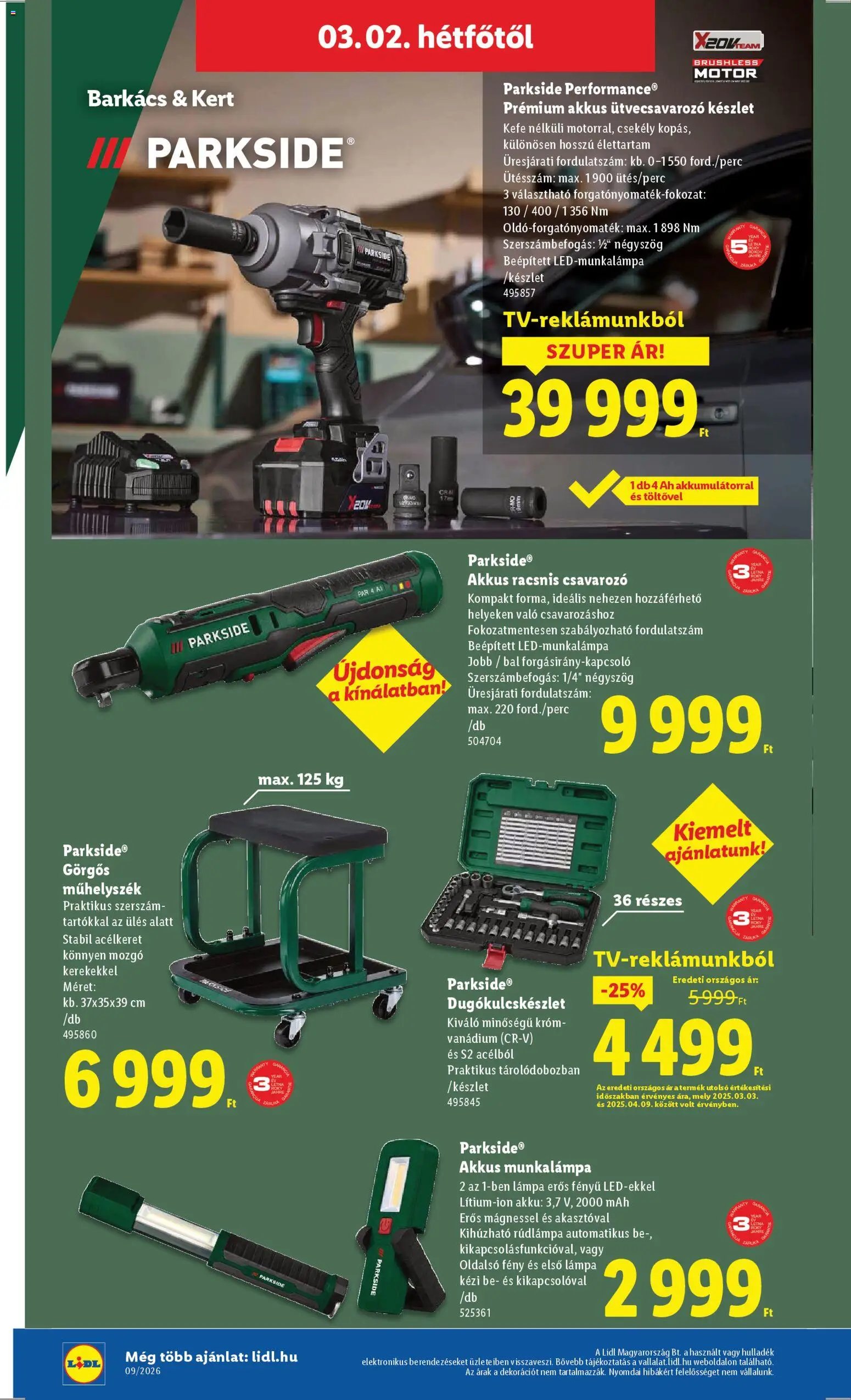 Lidl újság 2026.02.26. Nonfood kínálatunk (2026-02-26 - 2026-03-04)