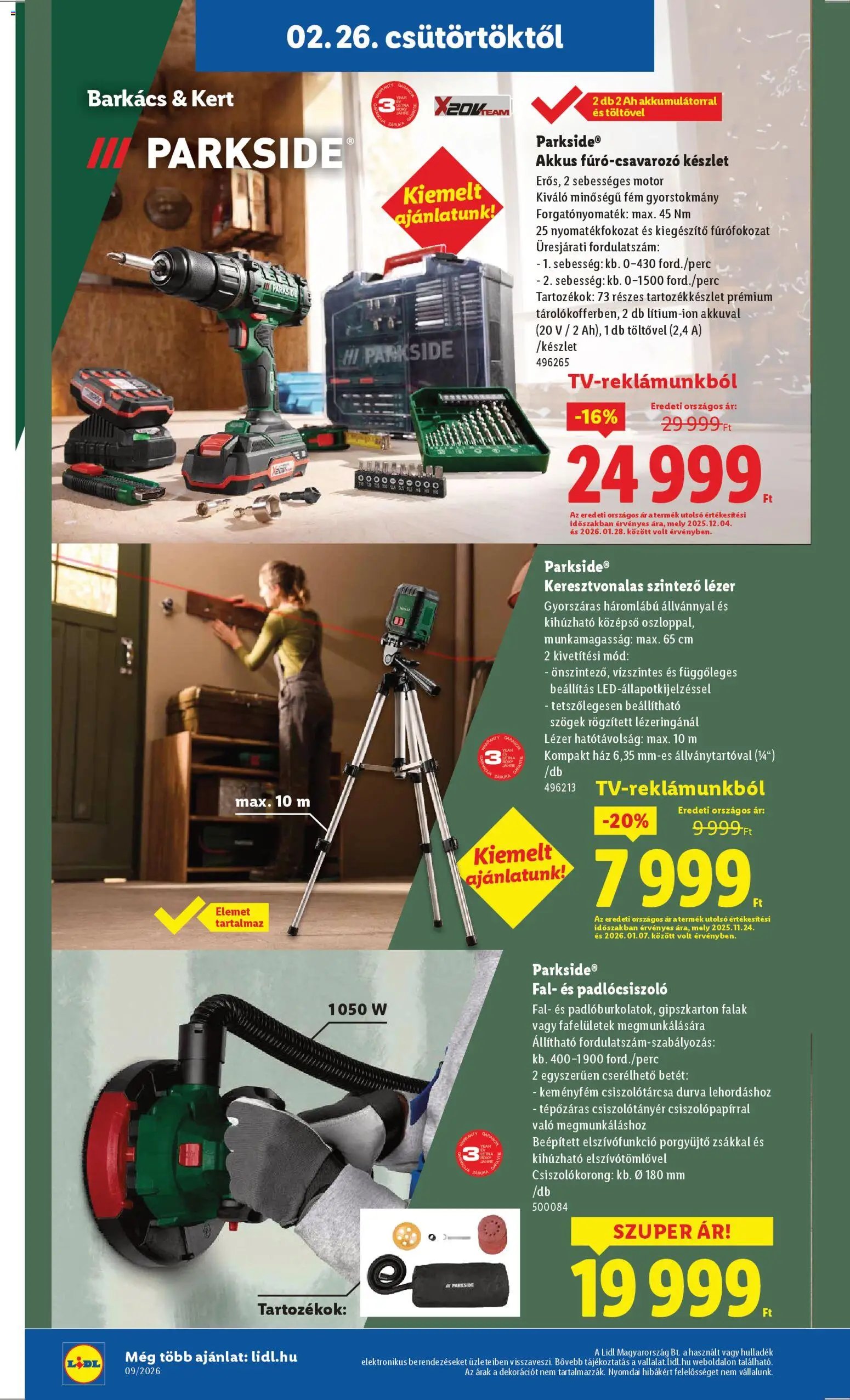 Lidl újság 2026.02.26. Nonfood kínálatunk (2026-02-26 - 2026-03-04)