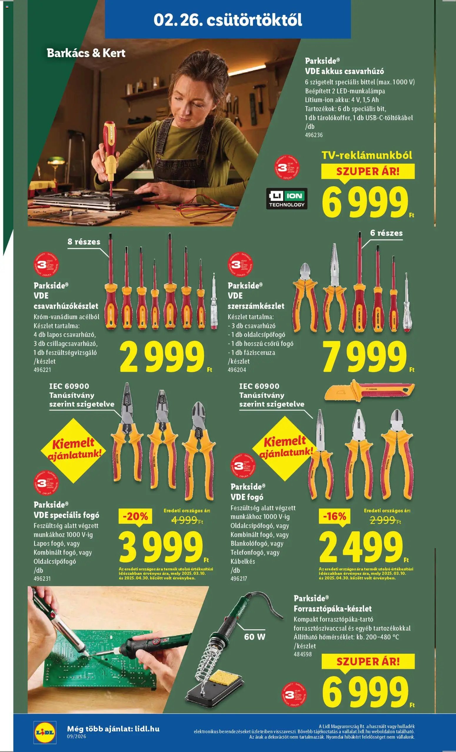 Lidl újság 2026.02.26. Nonfood kínálatunk (2026-02-26 - 2026-03-04)