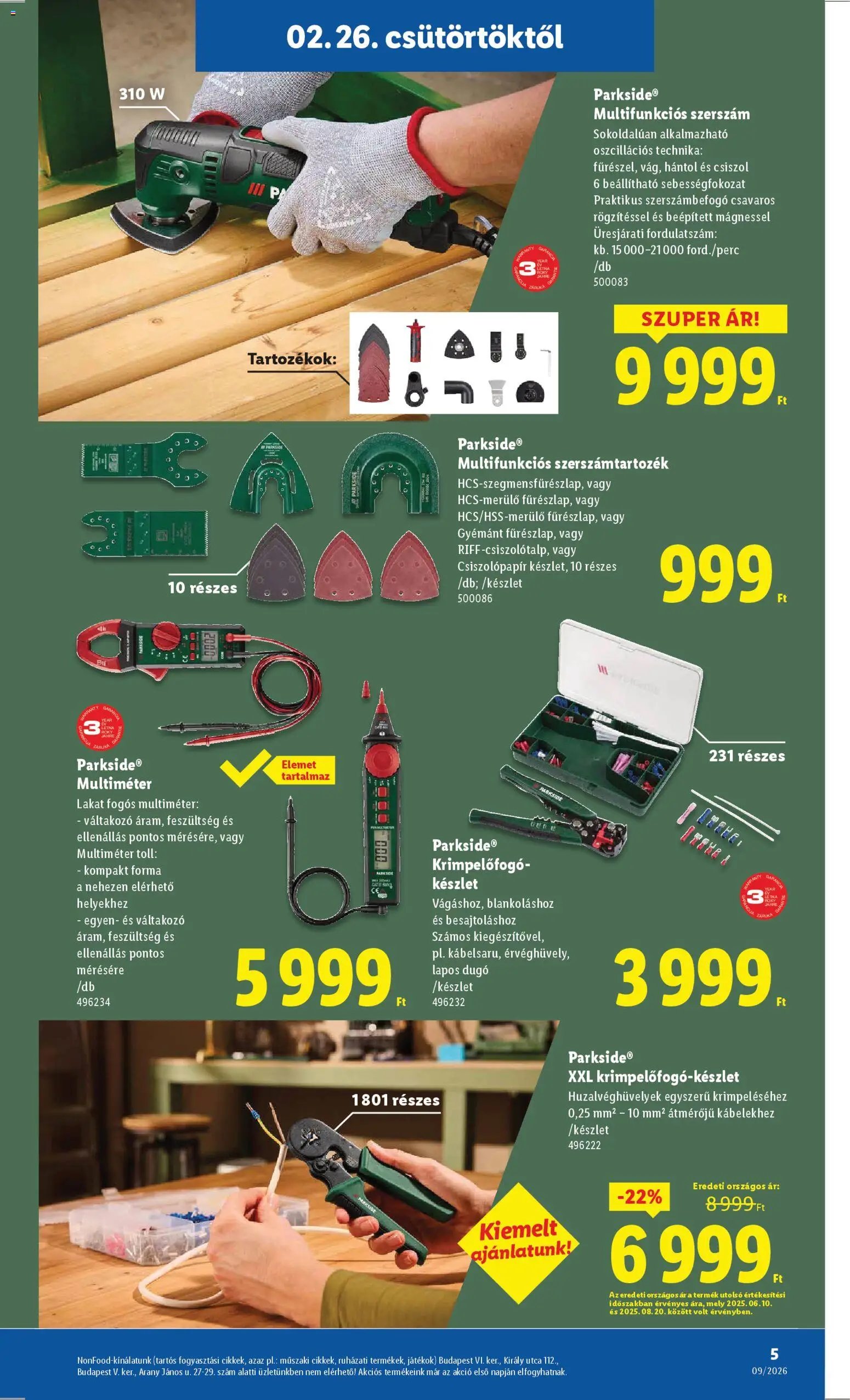 Lidl újság 2026.02.26. Nonfood kínálatunk (2026-02-26 - 2026-03-04)