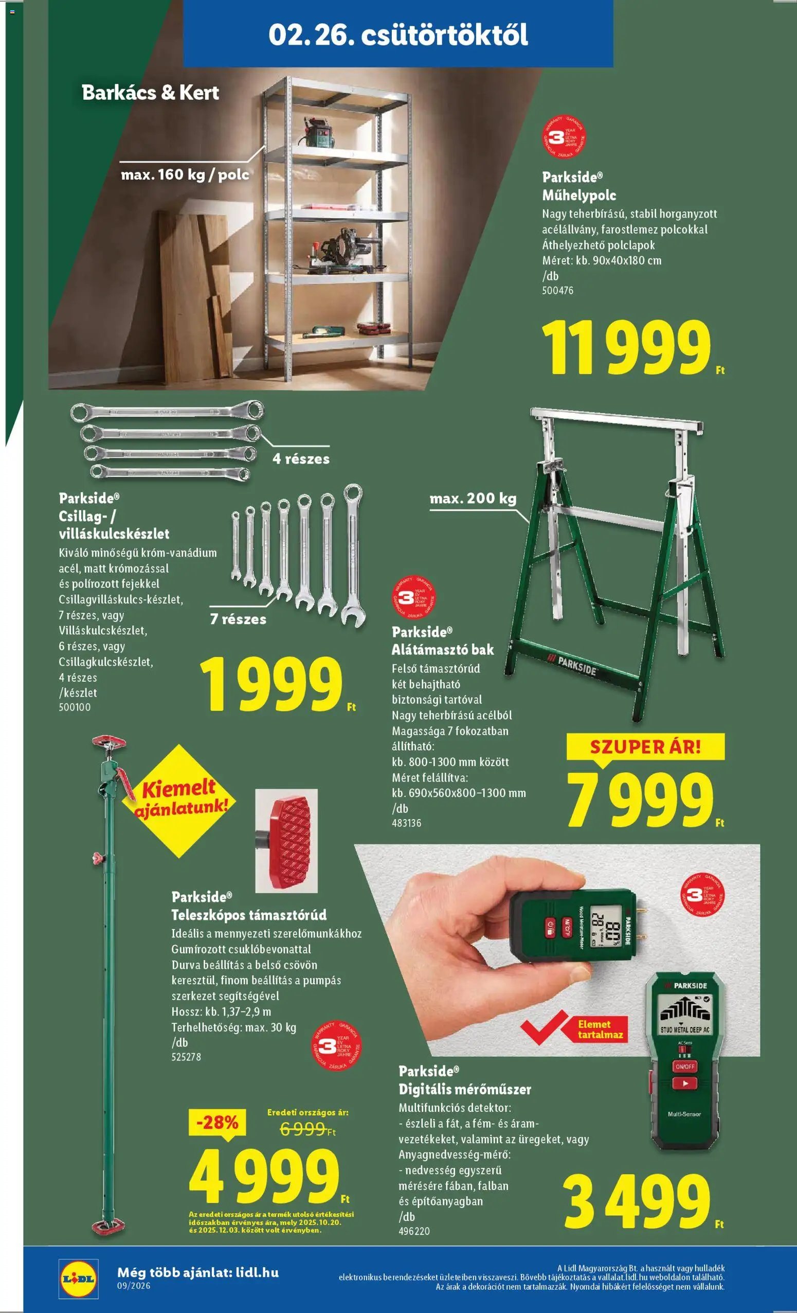 Lidl újság 2026.02.26. Nonfood kínálatunk (2026-02-26 - 2026-03-04)