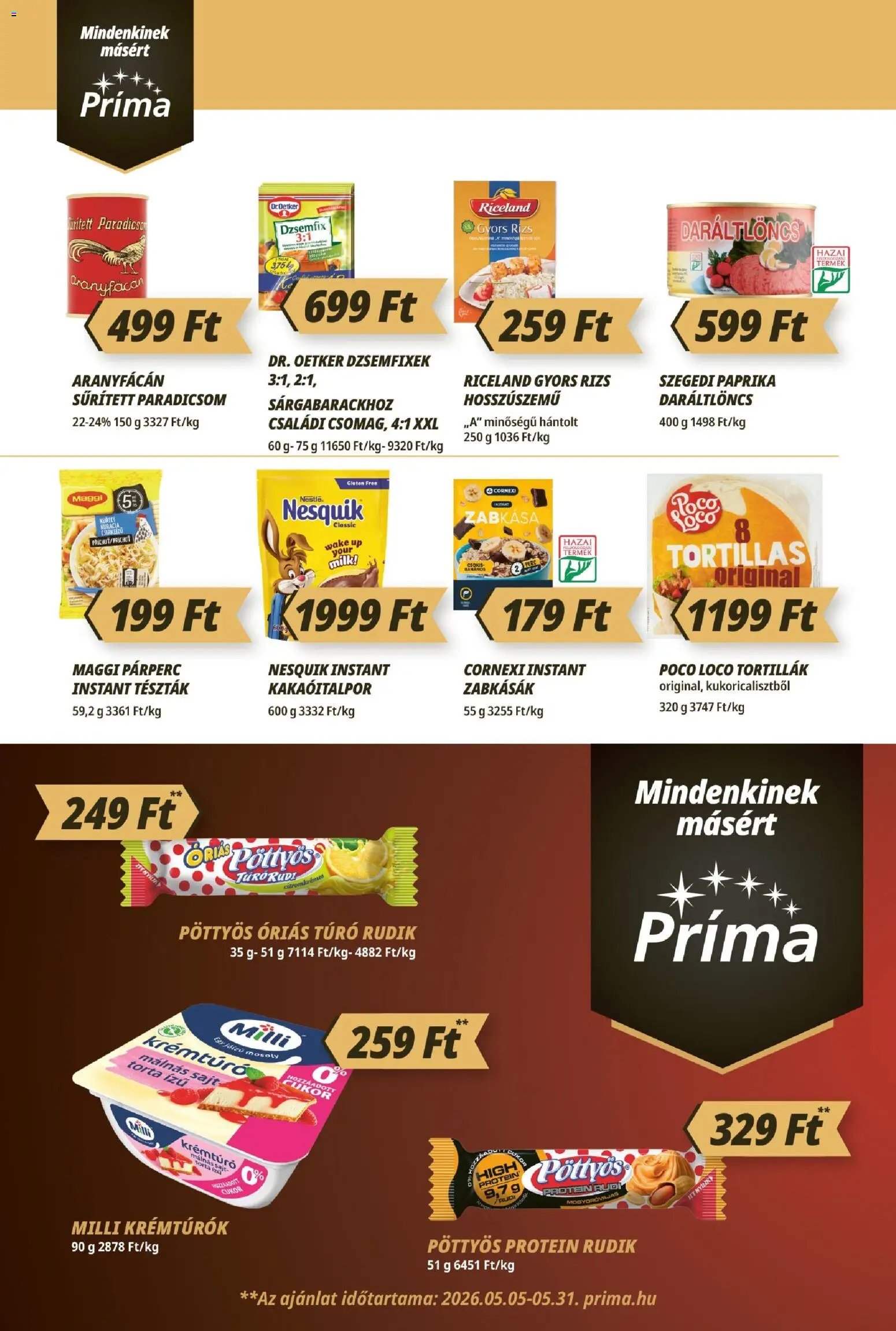CBA Príma újság 2026.05.21. CBA Príma akciós újság (2026-05-21 - 2026-05-27)