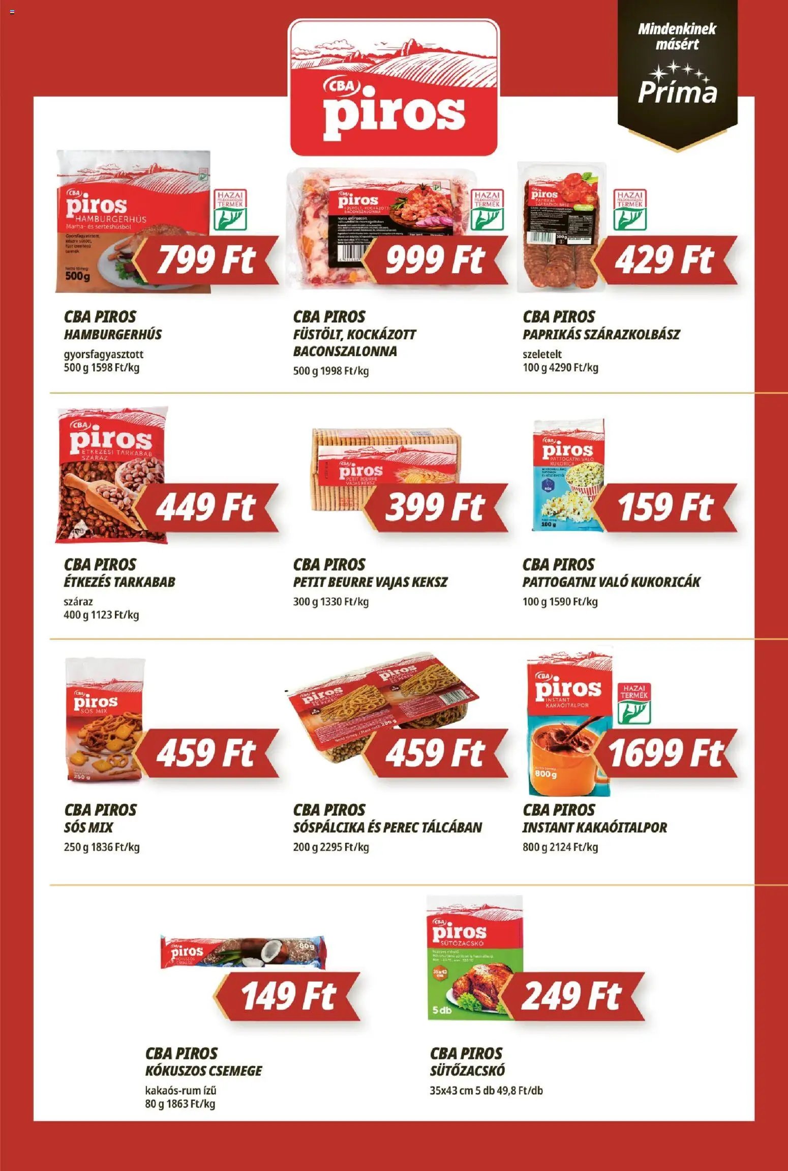 CBA Príma újság 2026.05.21. CBA Príma akciós újság (2026-05-21 - 2026-05-27)