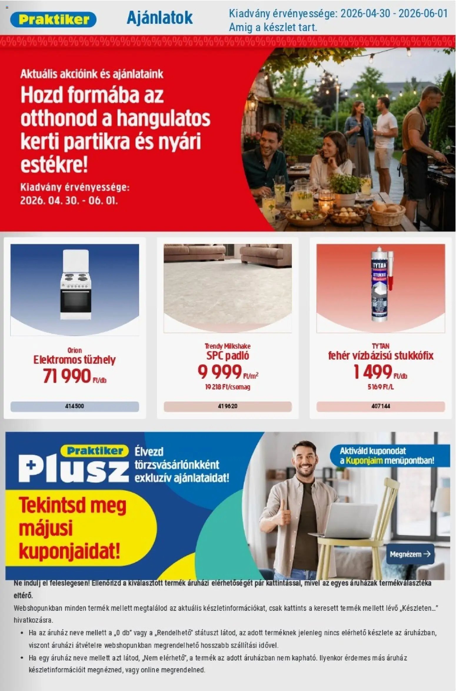 Praktiker újság 2026.04.30. Praktiker akciós újság (2026-04-30 - 2026-06-01)