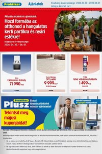 Praktiker újság 2026.04.30. Praktiker akciós újság (2026-04-30 - 2026-06-01)