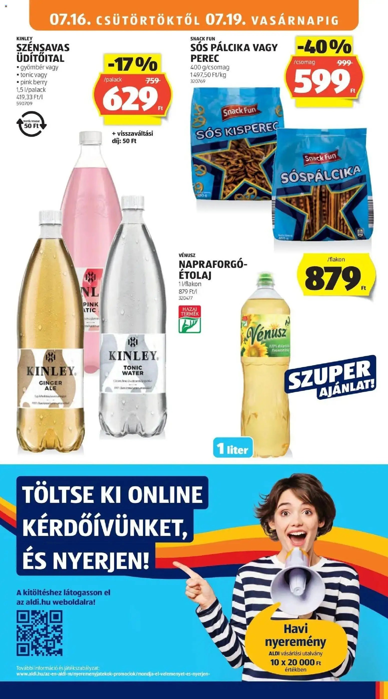 Aldi újság 2026.07.16. Aldi aktuális akciós újság