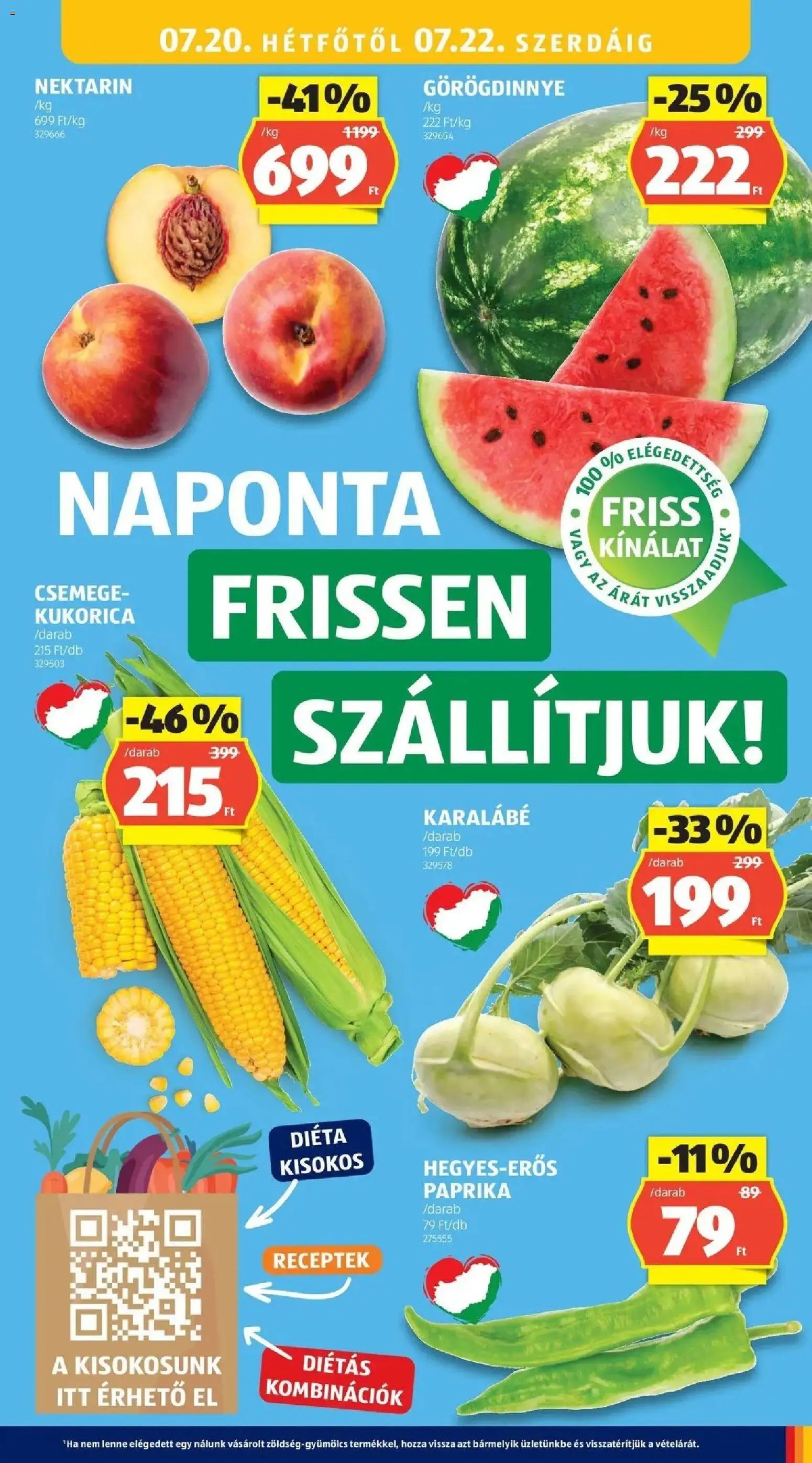 Aldi újság 2026.07.16. Aldi aktuális akciós újság