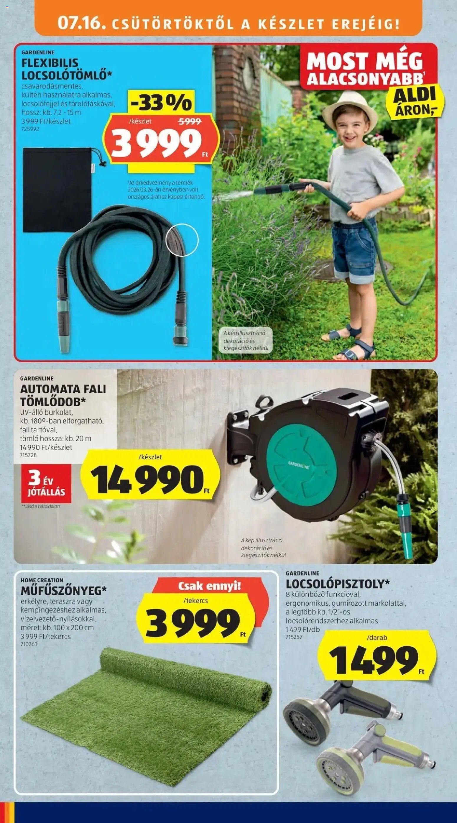 Aldi újság 2026.07.16. Aldi aktuális akciós újság