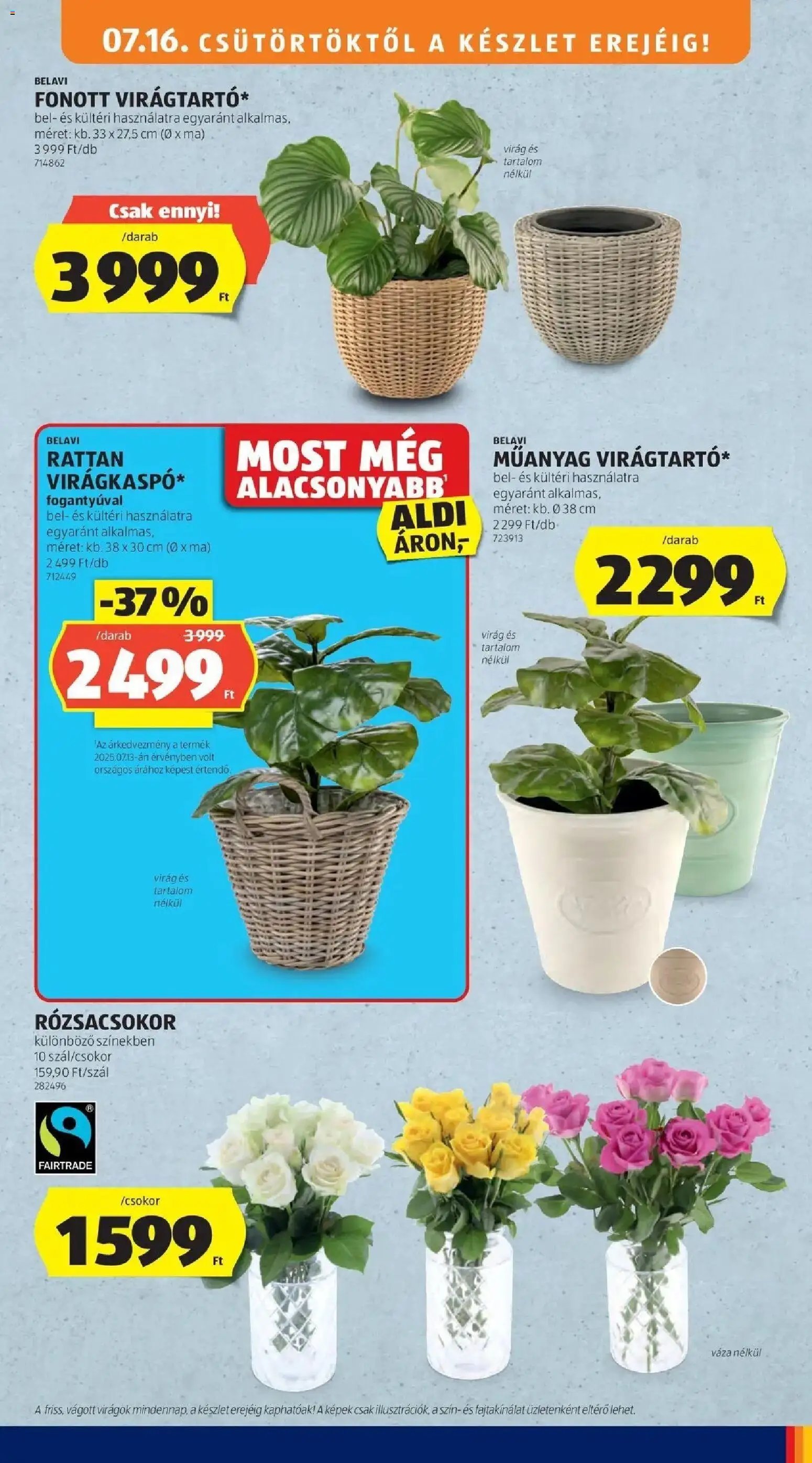 Aldi újság 2026.07.16. Aldi aktuális akciós újság