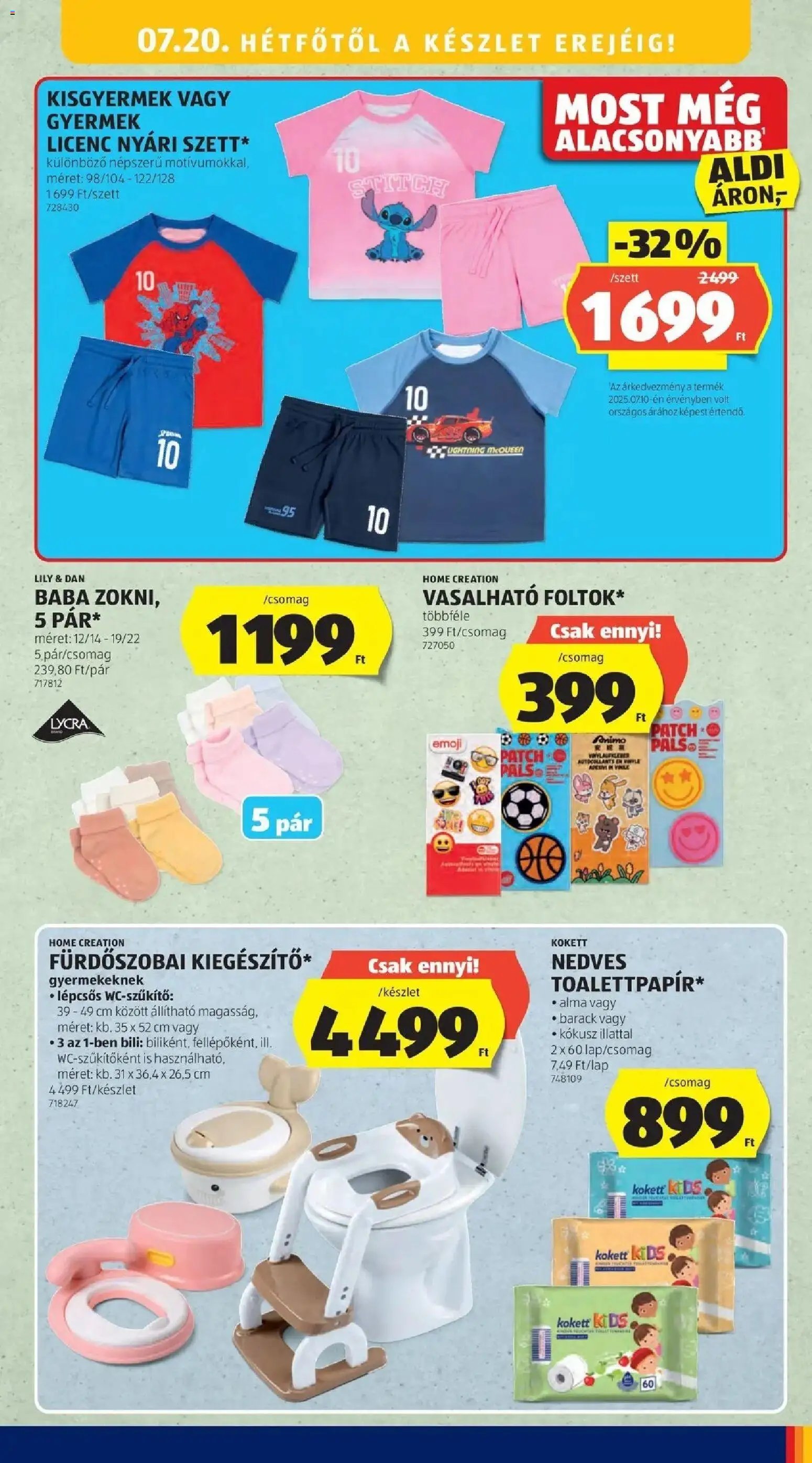 Aldi újság 2026.07.16. Aldi aktuális akciós újság