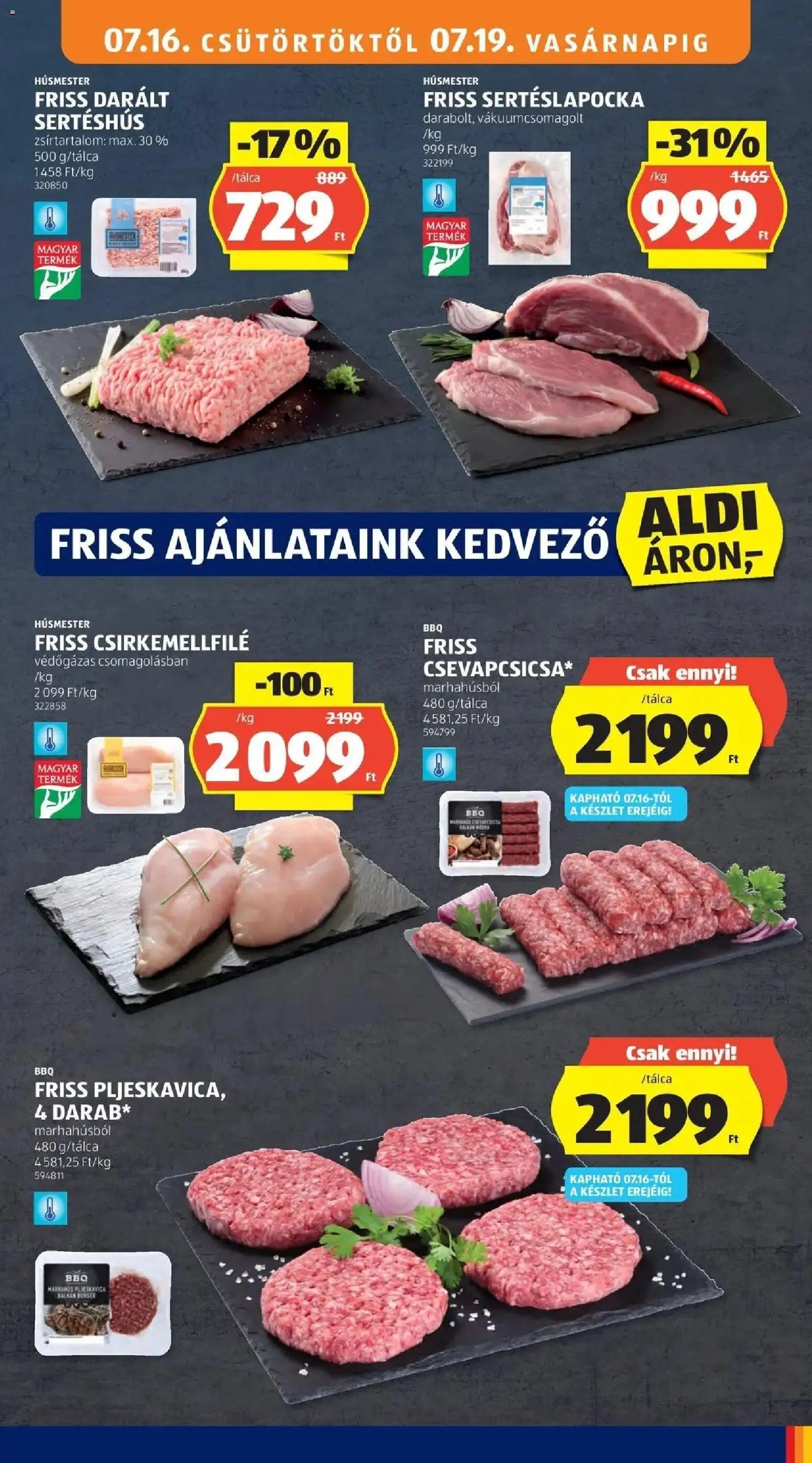 Aldi újság 2026.07.16. Aldi aktuális akciós újság