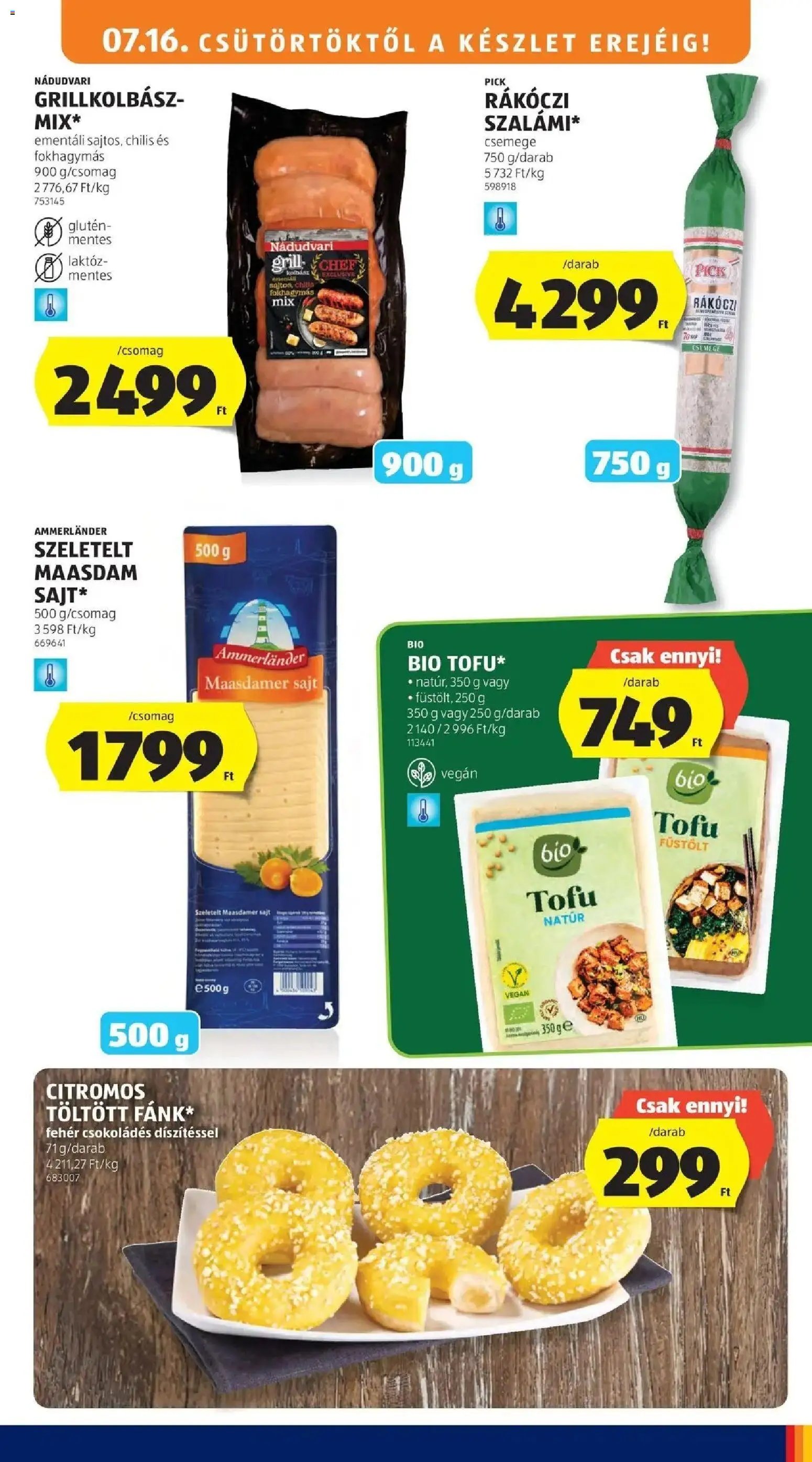 Aldi újság 2026.07.16. Aldi aktuális akciós újság