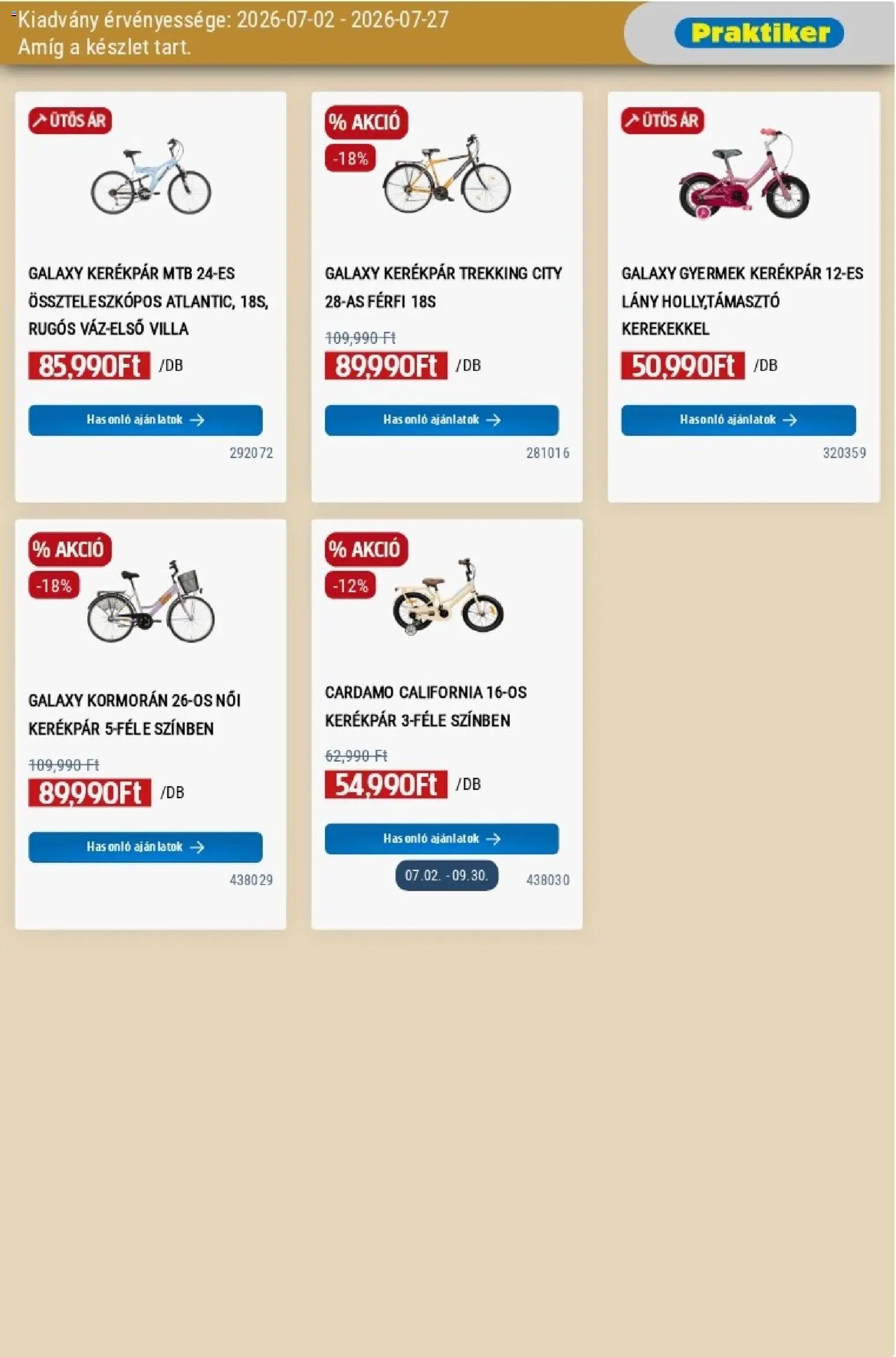Praktiker újság 2026.07.02. Praktiker akciós újság
