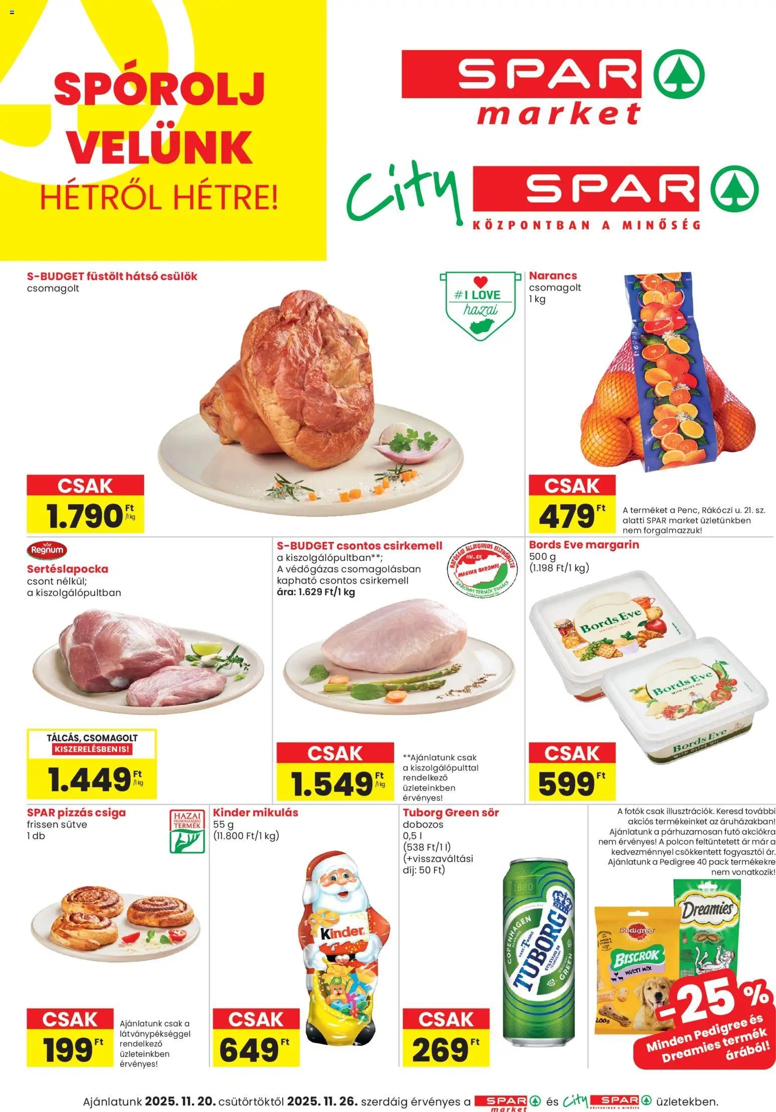 Spar újság 2025.11.20. City Spar szórólap (2025-11-20 - 2025-11-26)